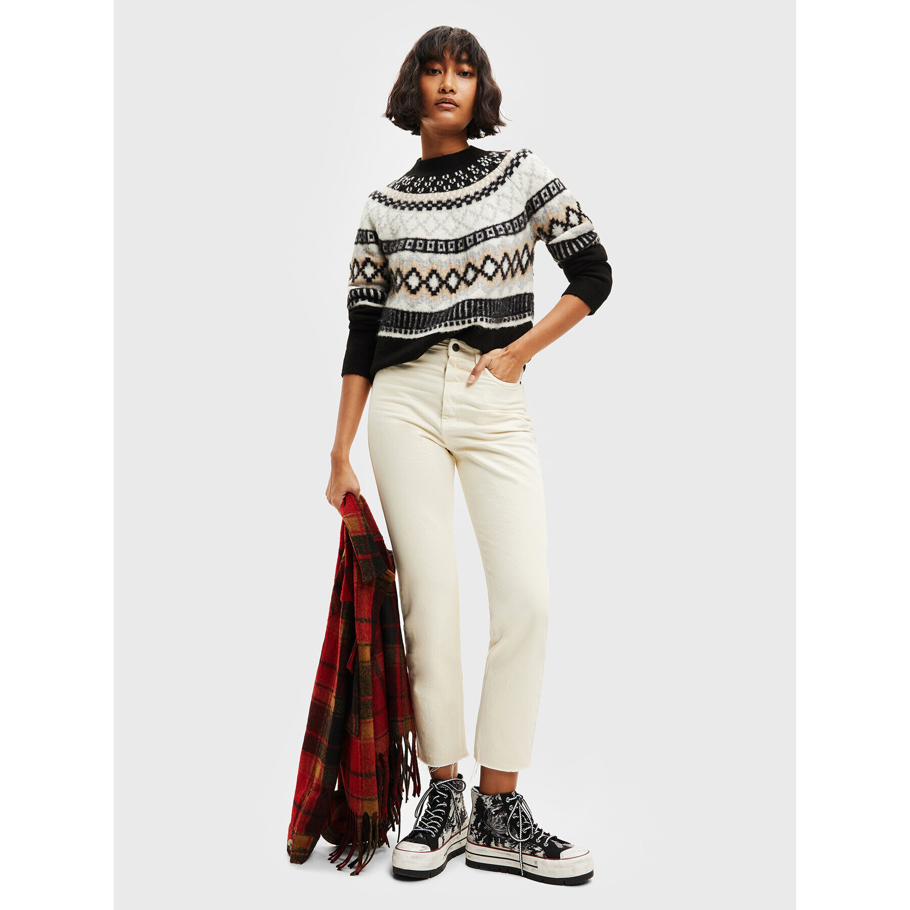 Desigual Пуловер Tignes 22WWJF74 Цветен Regular Fit - Pepit.bg