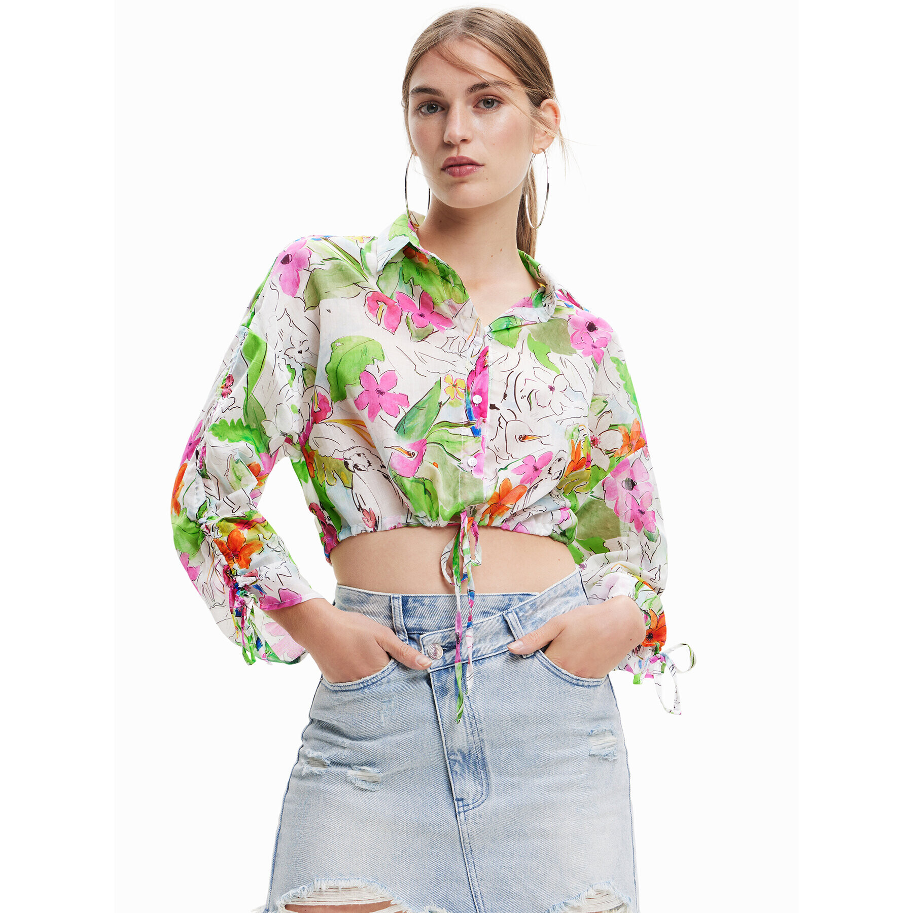 Desigual Риза 23SWCW41 Цветен Regular Fit - Pepit.bg