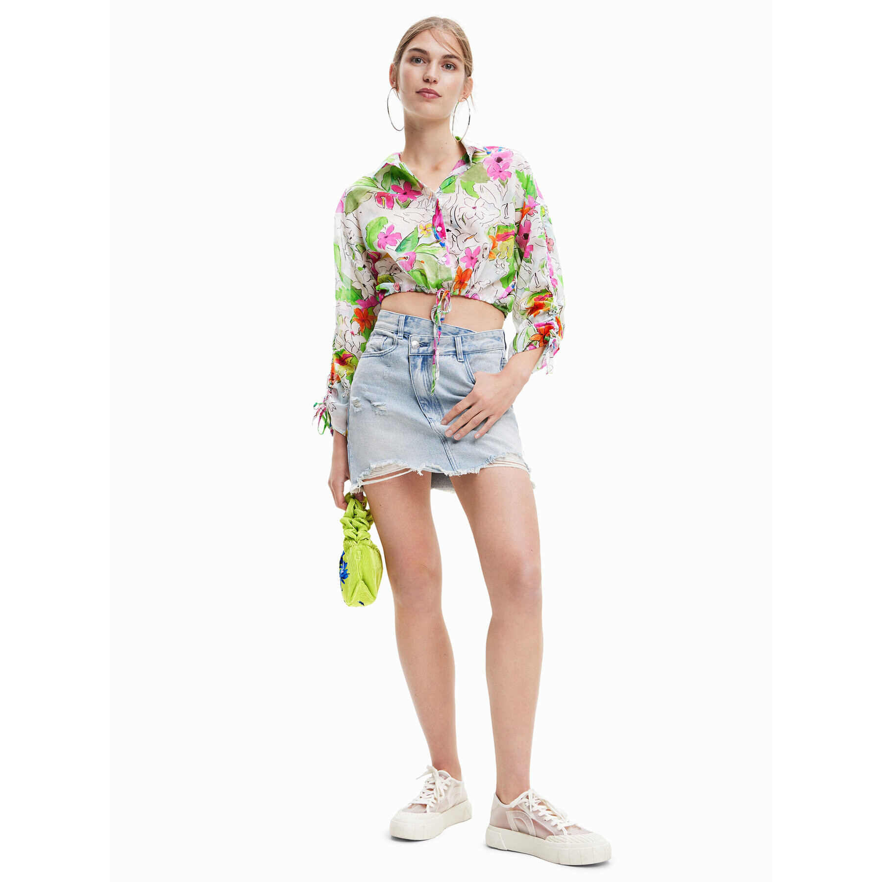 Desigual Риза 23SWCW41 Цветен Regular Fit - Pepit.bg