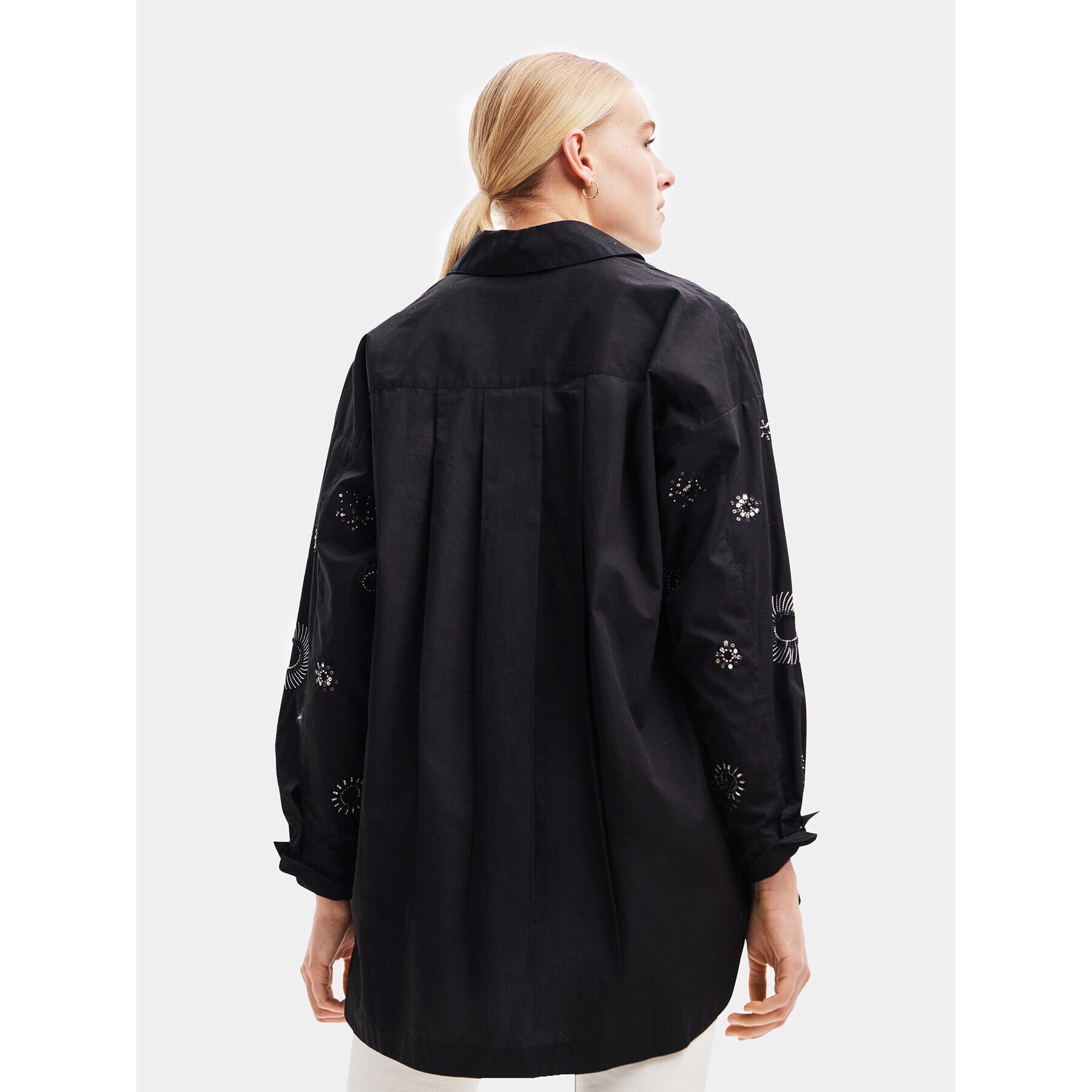 Desigual Риза 23WWCW23 Черен Straight Fit - Pepit.bg