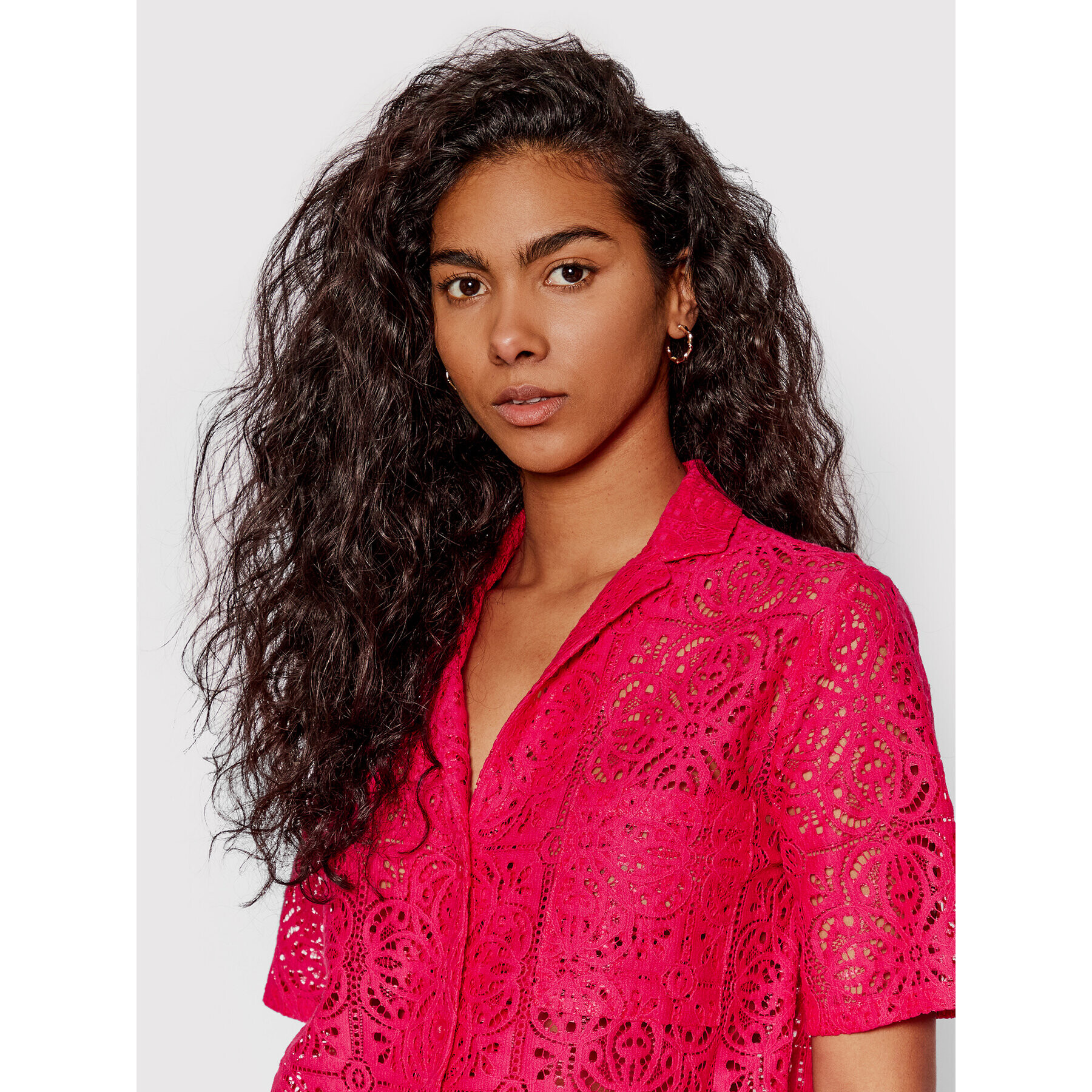 Desigual Риза Austin 22SWCW17 Розов Regular Fit - Pepit.bg