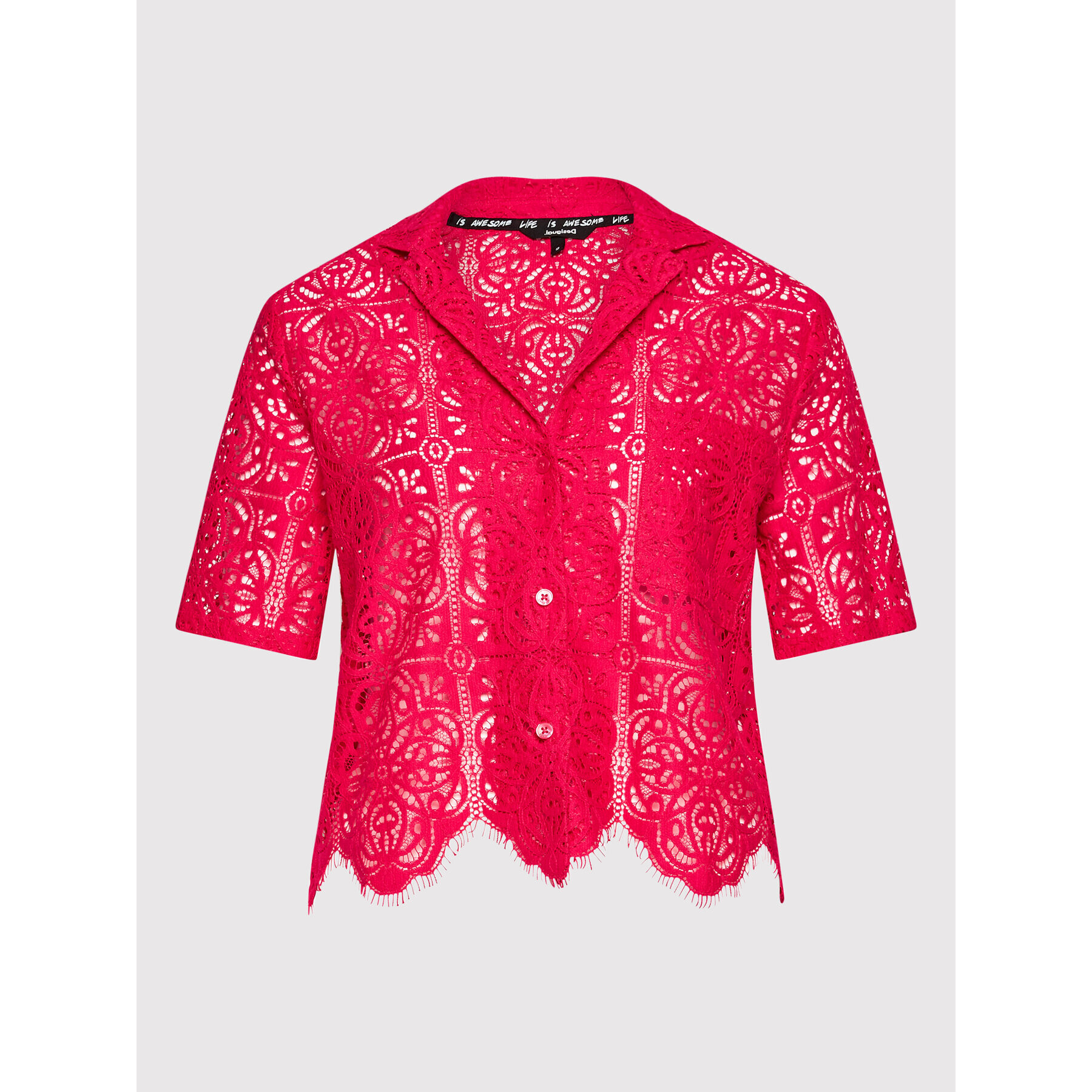 Desigual Риза Austin 22SWCW17 Розов Regular Fit - Pepit.bg
