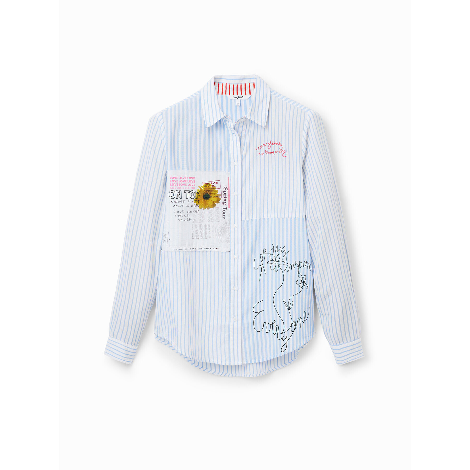 Desigual Риза Hamburgo 23SWCW43 Син Regular Fit - Pepit.bg