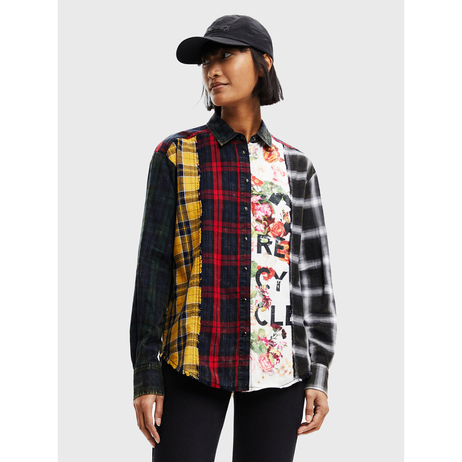 Desigual Риза Jane 22WWCW13 Цветен Oversize - Pepit.bg