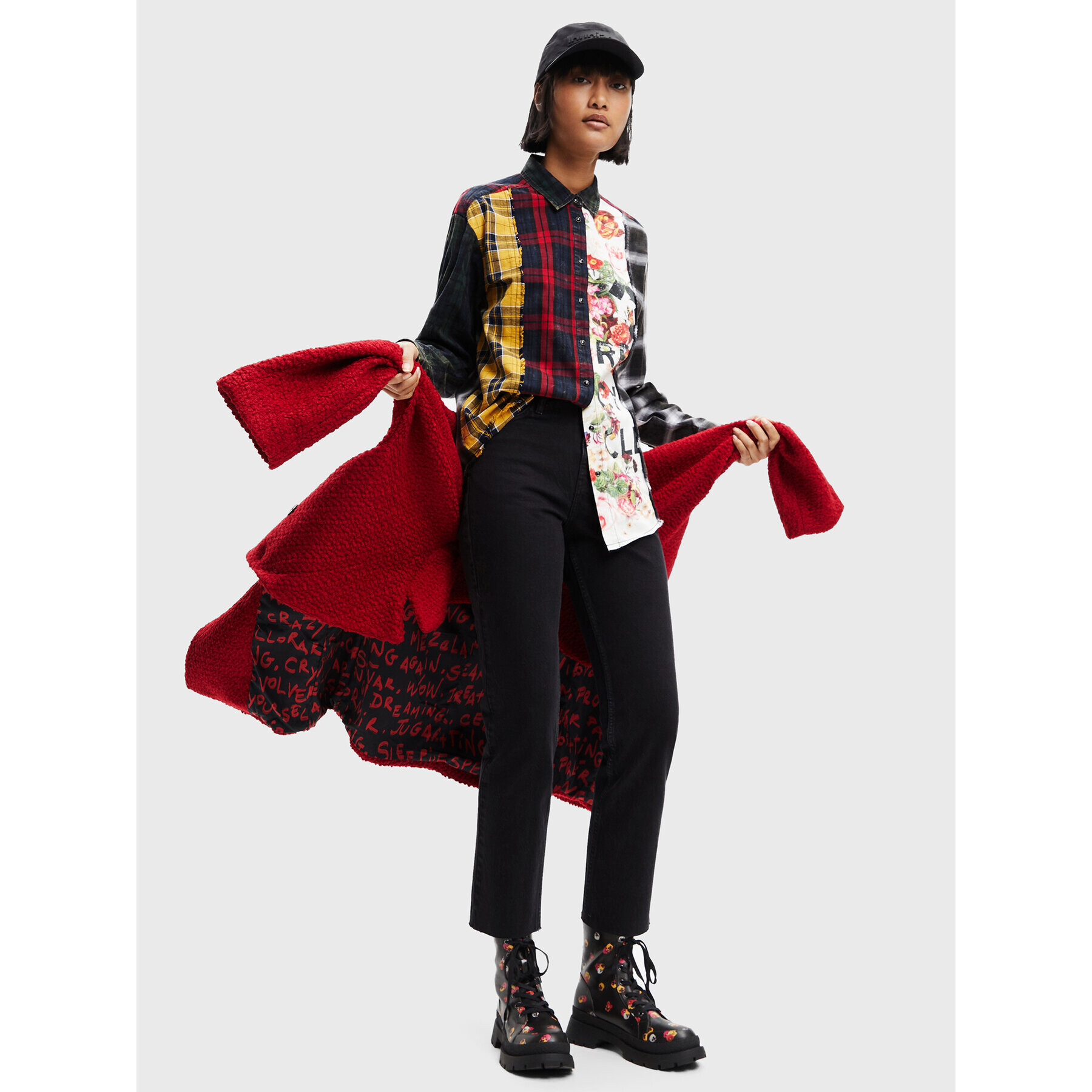 Desigual Риза Jane 22WWCW13 Цветен Oversize - Pepit.bg