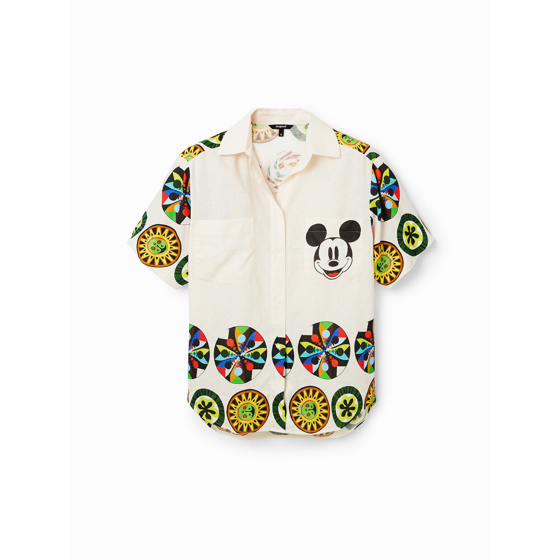 Desigual Риза MONSIEUR CHRISTIAN LACROIX DISNEY 23SWCW14 Бял Oversize - Pepit.bg