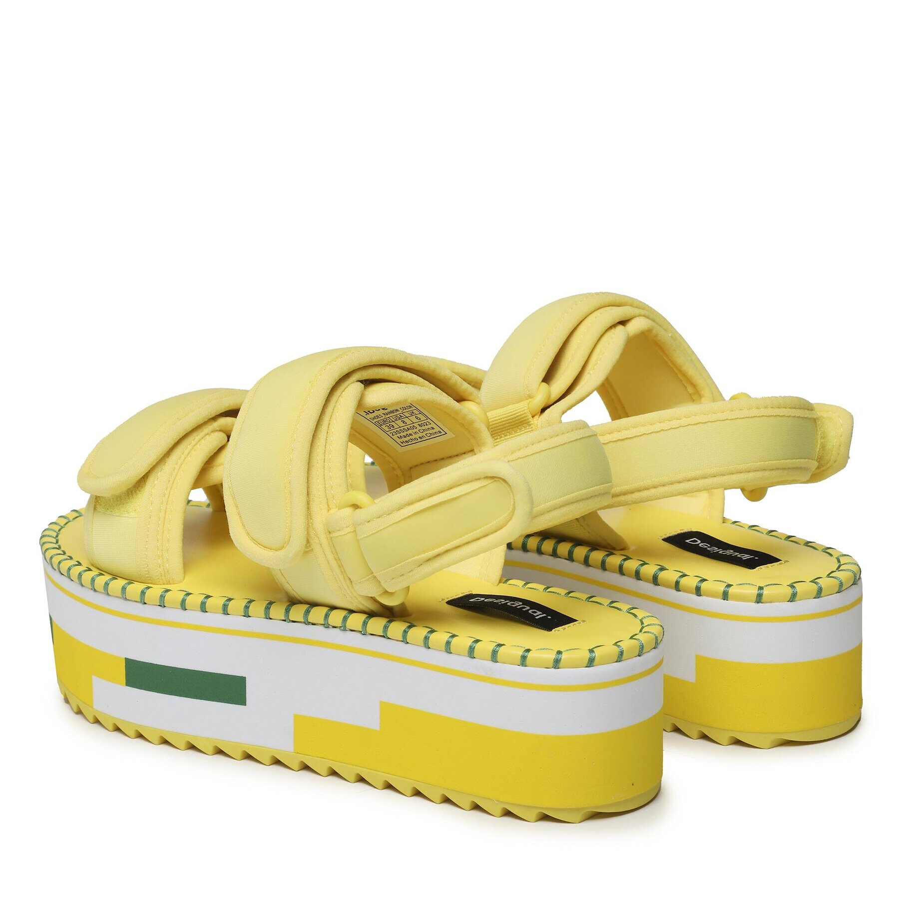 Desigual Сандали 23SSSA05 Жълт - Pepit.bg