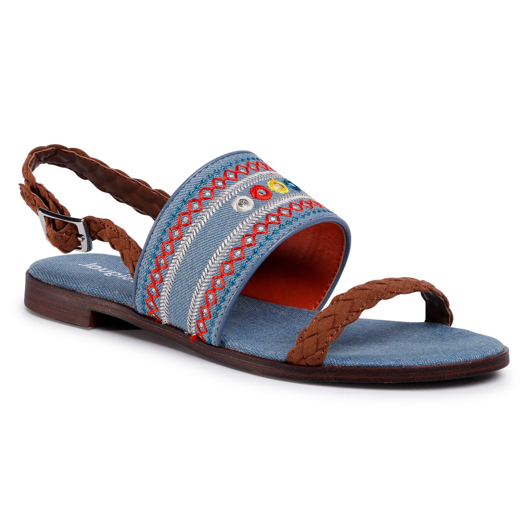 Desigual Сандали Mumbai New Exotic 20SSSA03 Син - Pepit.bg