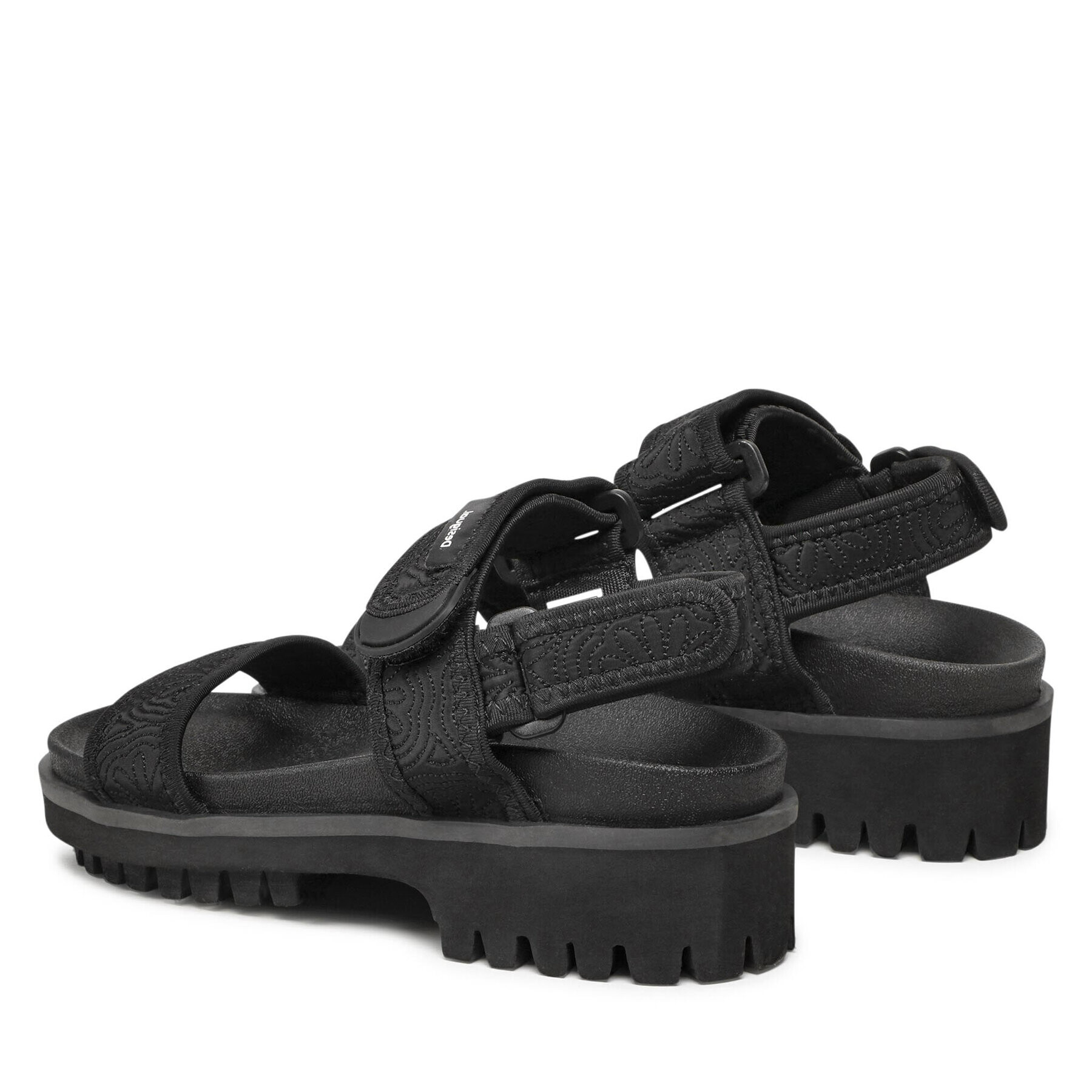 Desigual Сандали Track Sandal Daisy 22SSHA09 Черен - Pepit.bg