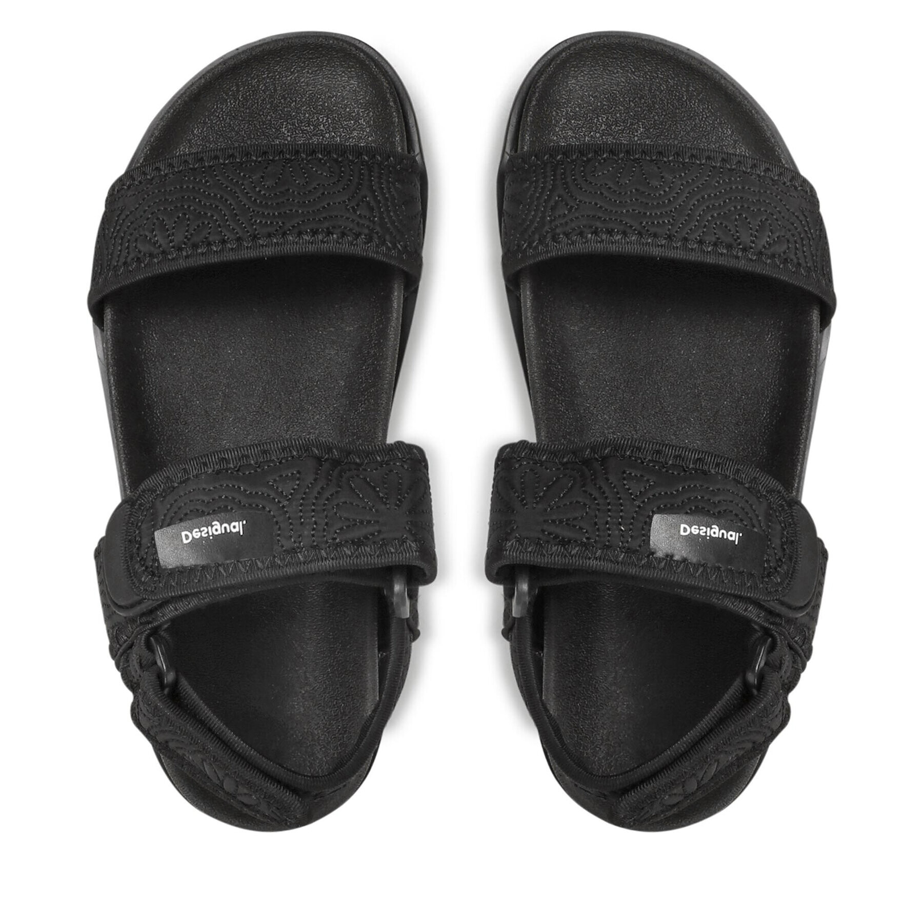 Desigual Сандали Track Sandal Daisy 22SSHA09 Черен - Pepit.bg