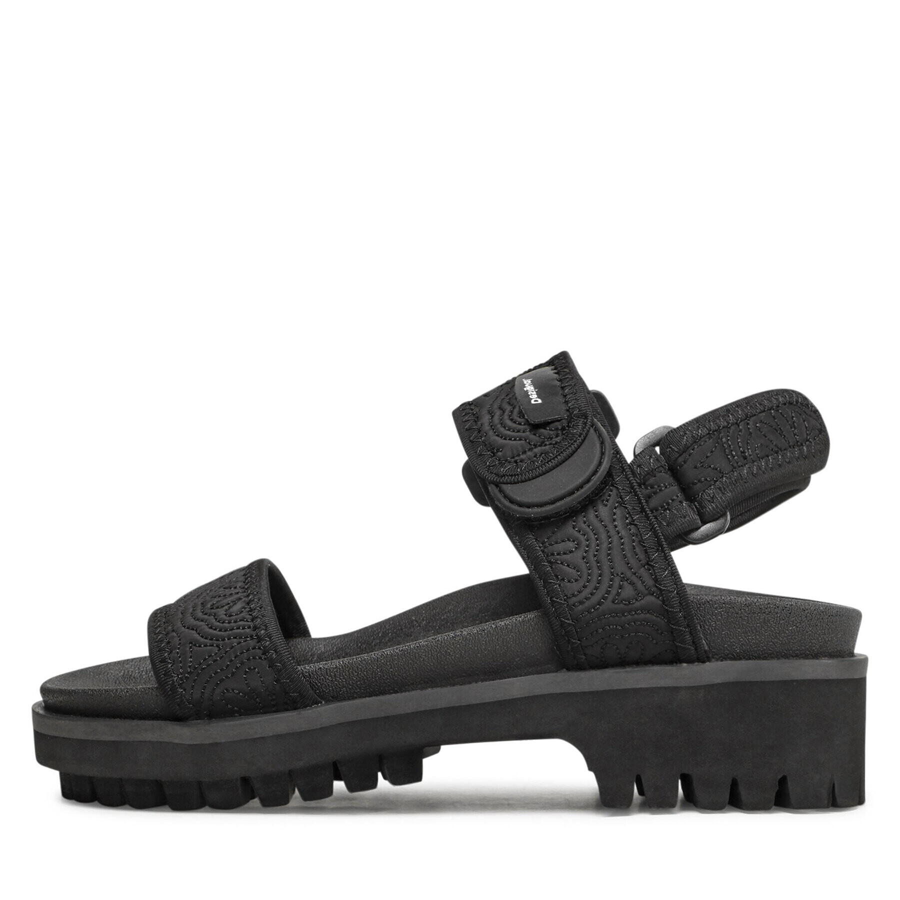 Desigual Сандали Track Sandal Daisy 22SSHA09 Черен - Pepit.bg