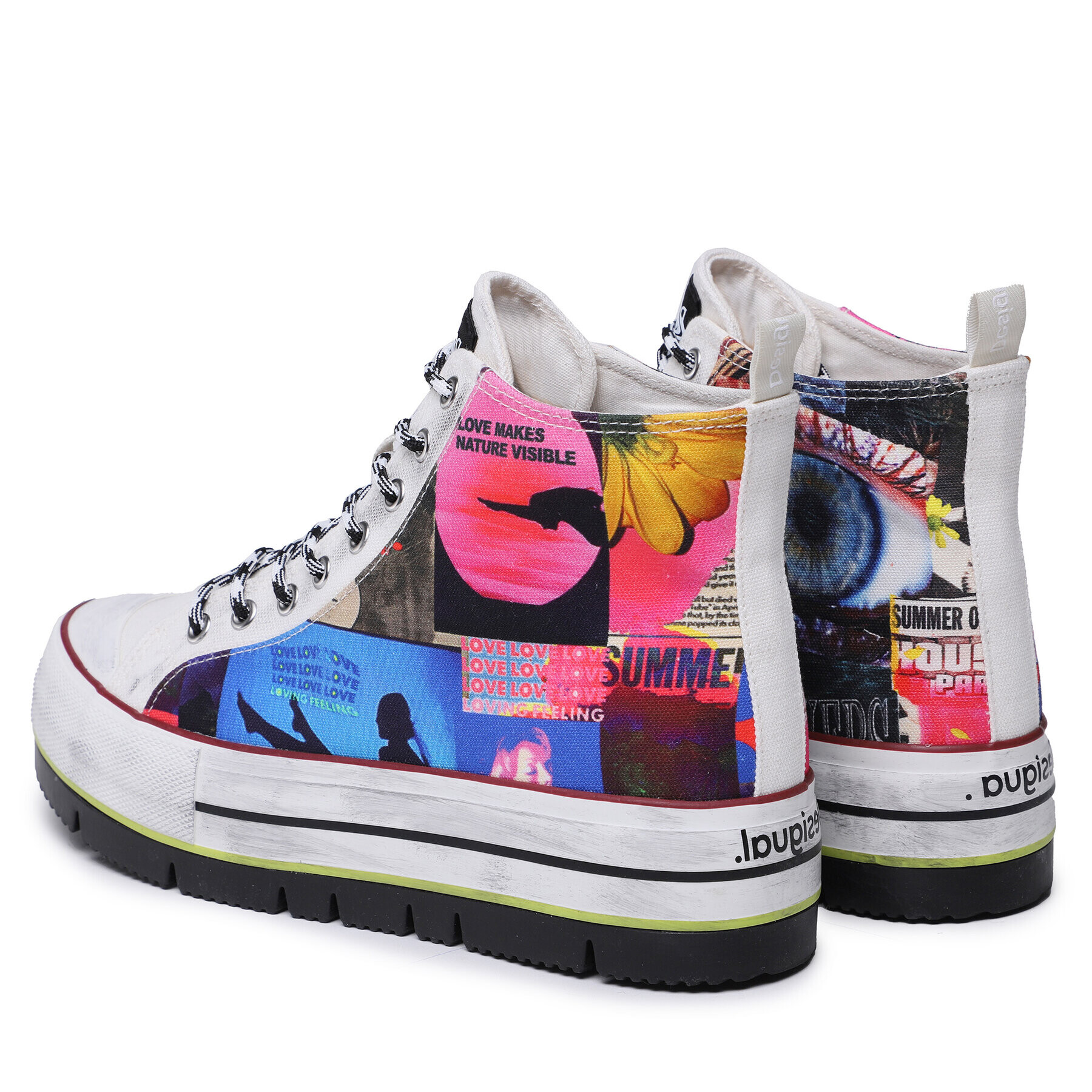 Desigual Сникърси 23SSKA44 Цветен - Pepit.bg