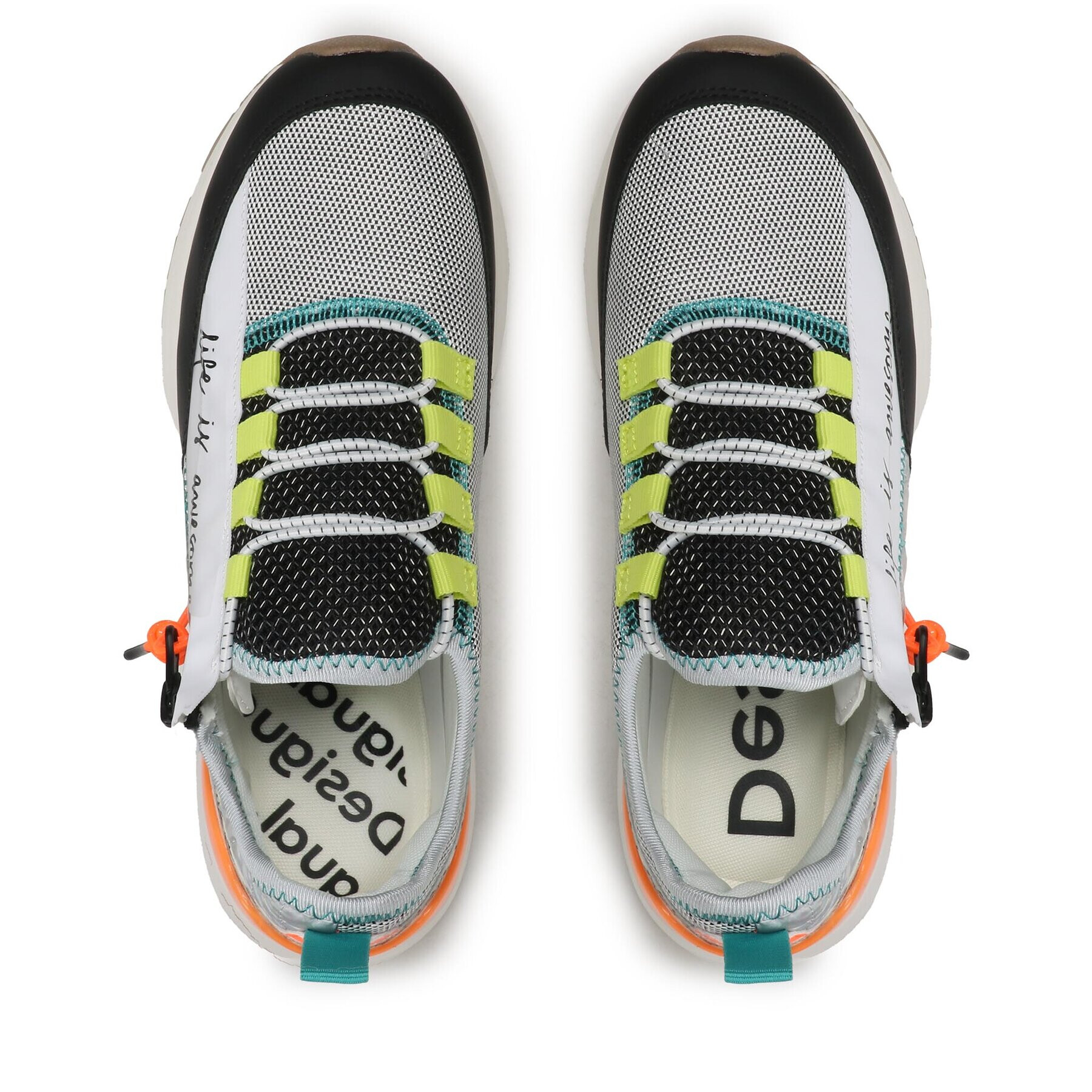 Desigual Сникърси 23SSKP21 Цветен - Pepit.bg