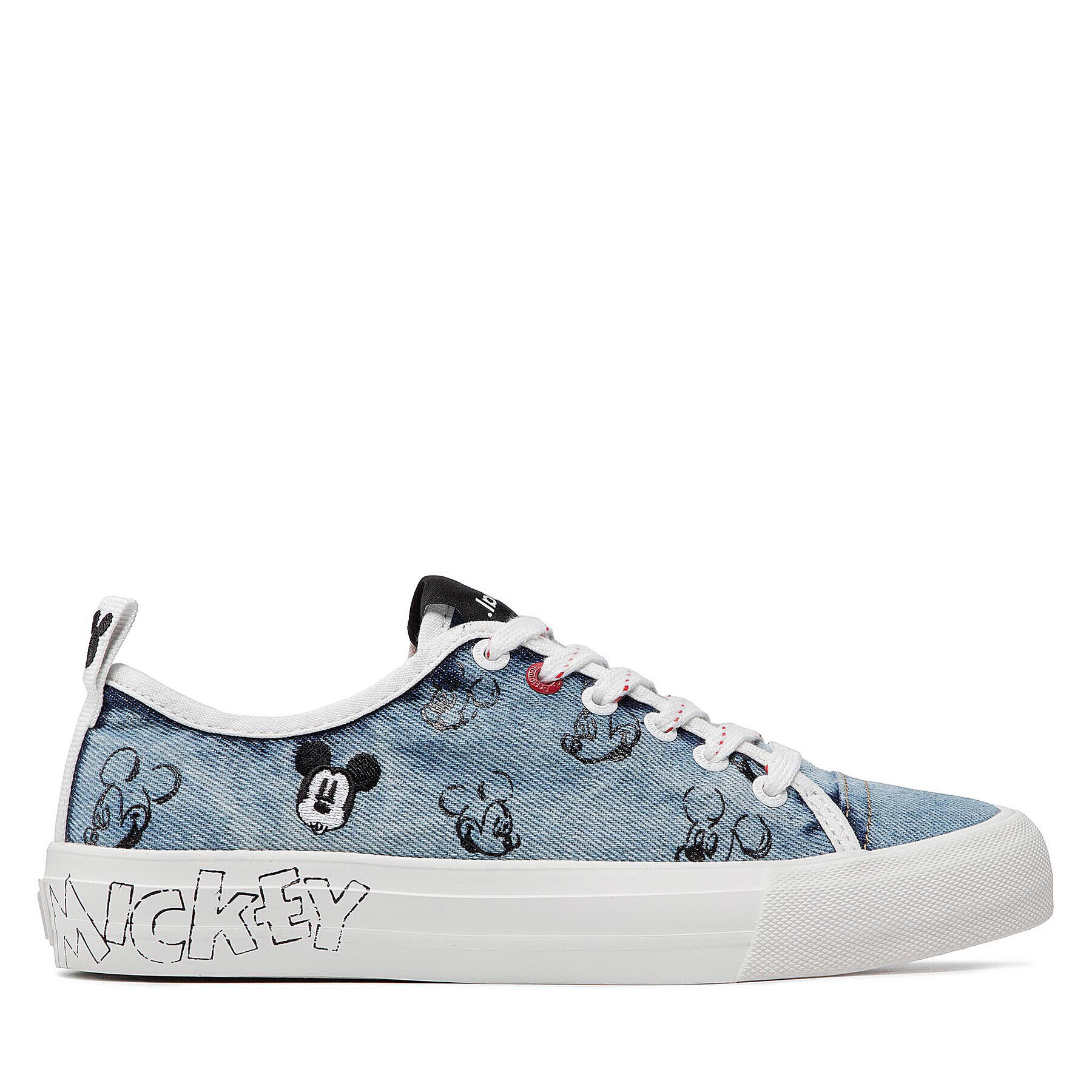 Desigual Сникърси Alpha Mickey Denim 22SSKD03 Син - Pepit.bg