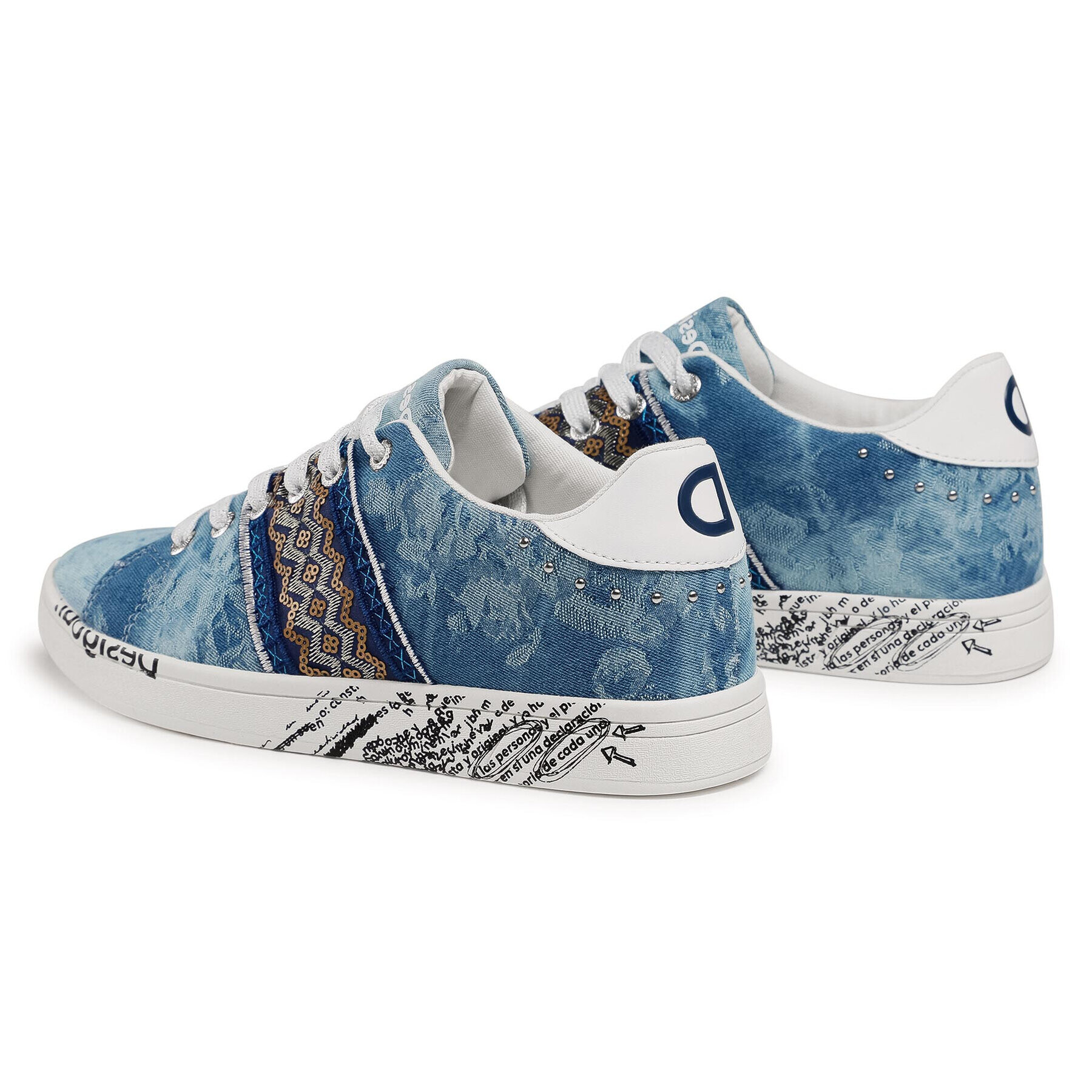 Desigual Сникърси Cosmic 21SSKA16 Син - Pepit.bg