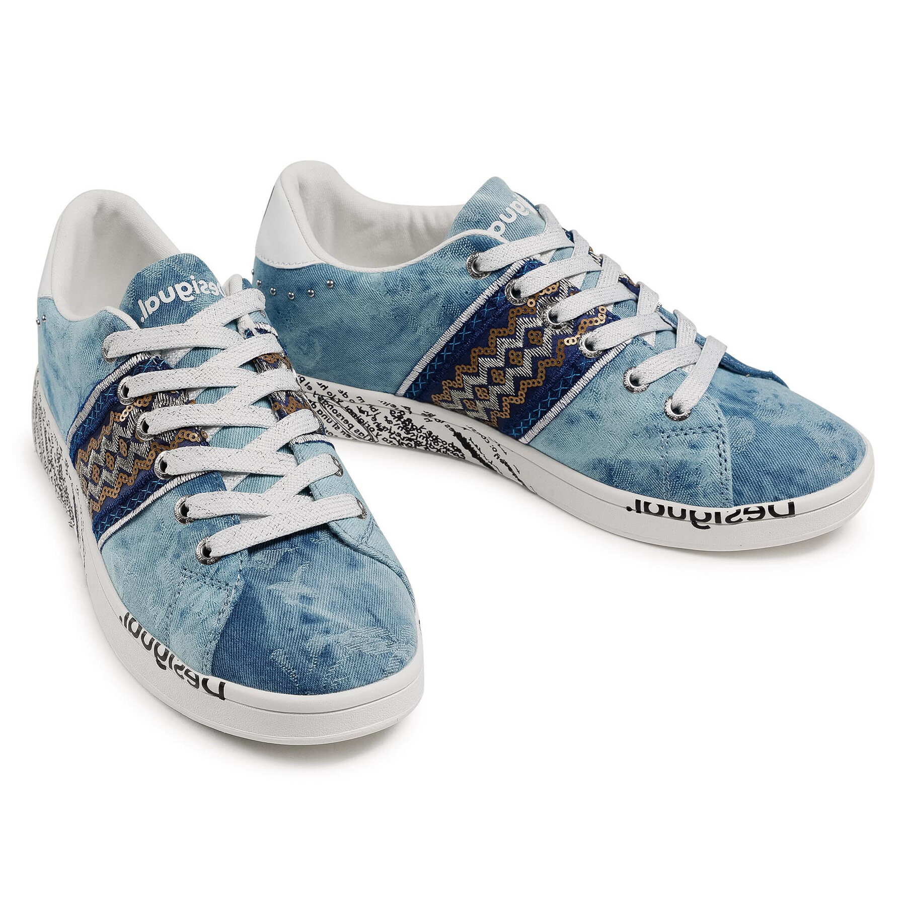 Desigual Сникърси Cosmic 21SSKA16 Син - Pepit.bg