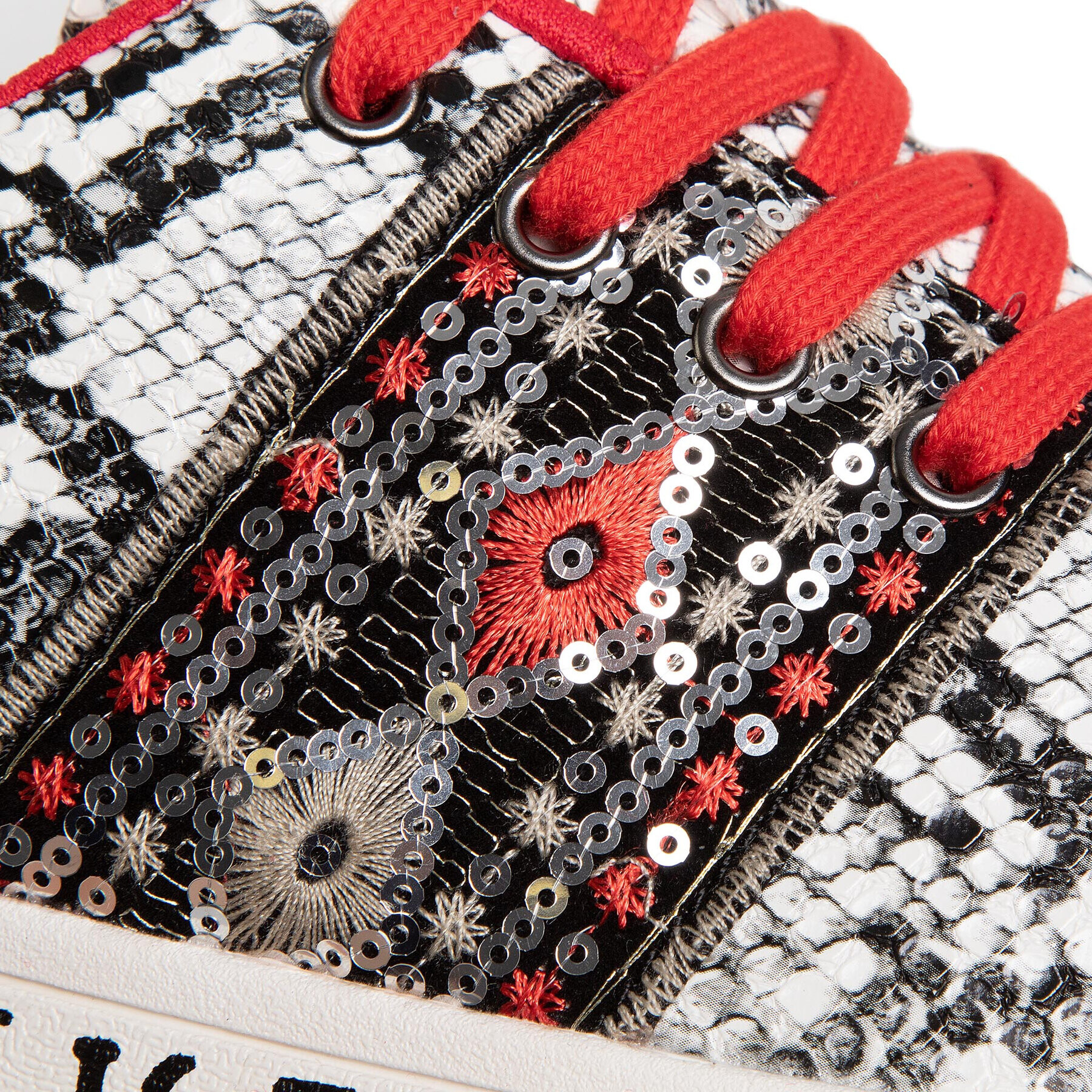 Desigual Сникърси Cosmic Exotic Snake20SSKP30 Бял - Pepit.bg