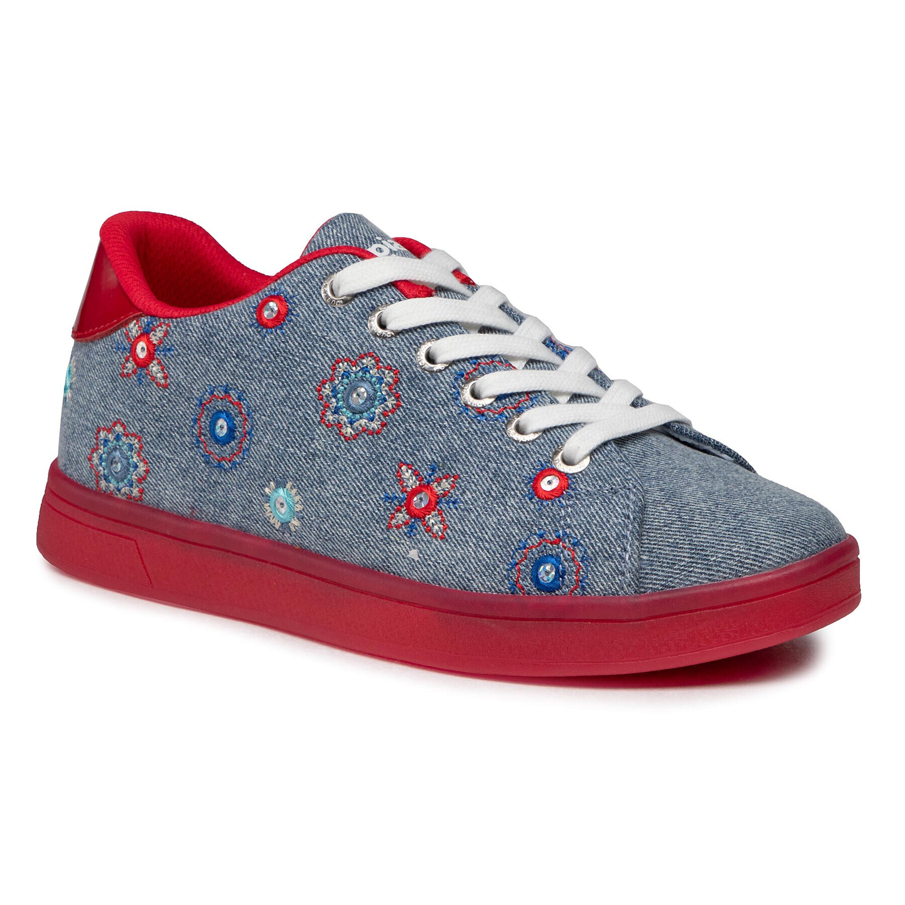 Desigual Сникърси Cosmic Julieta Denim 21SSKD06 Тъмносин - Pepit.bg