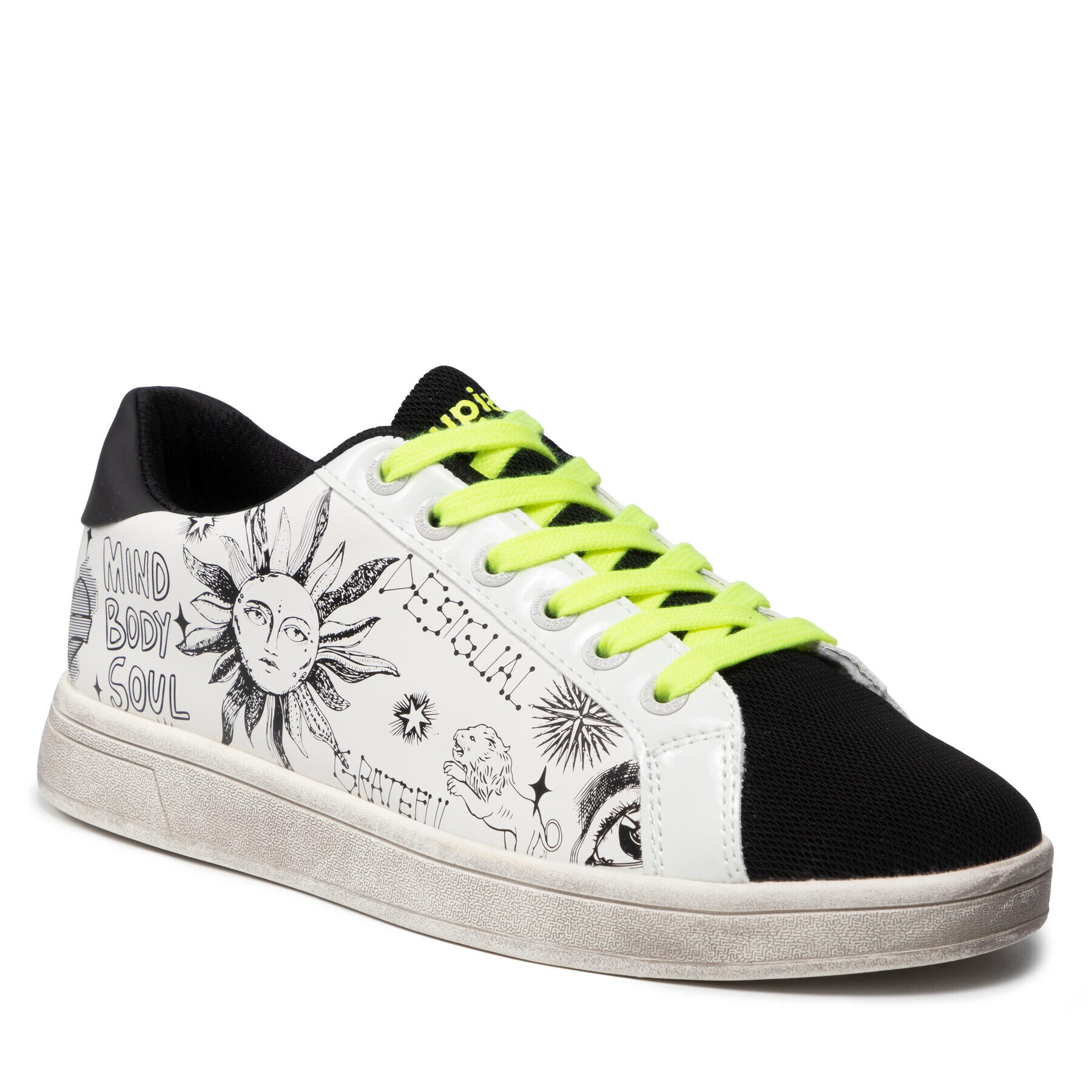 Desigual Сникърси Cosmic Lettering 21WSKP09 Бял - Pepit.bg