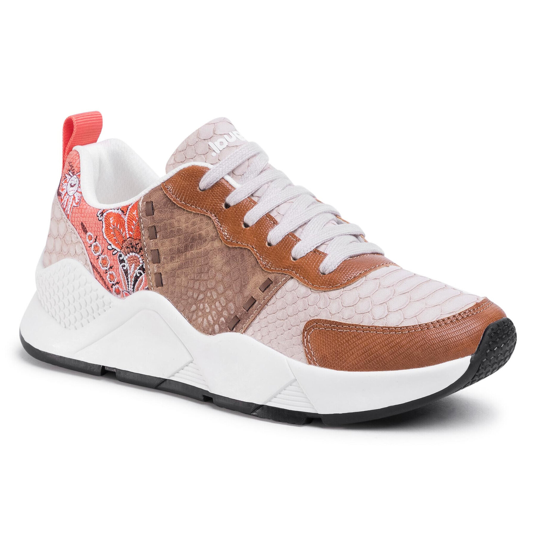 Desigual Сникърси Hydra Marron 20SSKP22 Кафяв - Pepit.bg