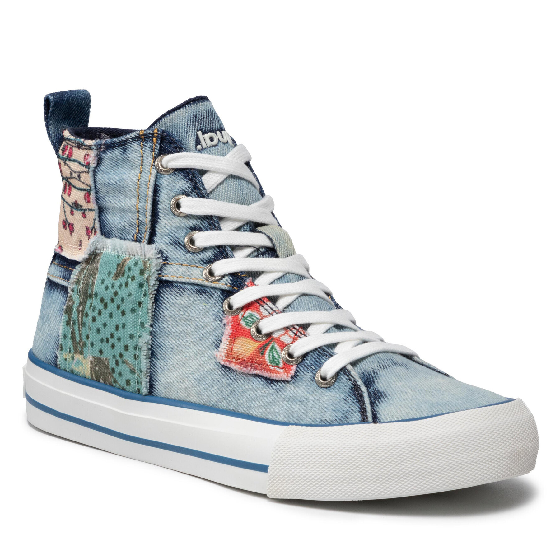 Desigual Сникърси Shoes Beta Denim Patch 21WSKD02 Син - Pepit.bg