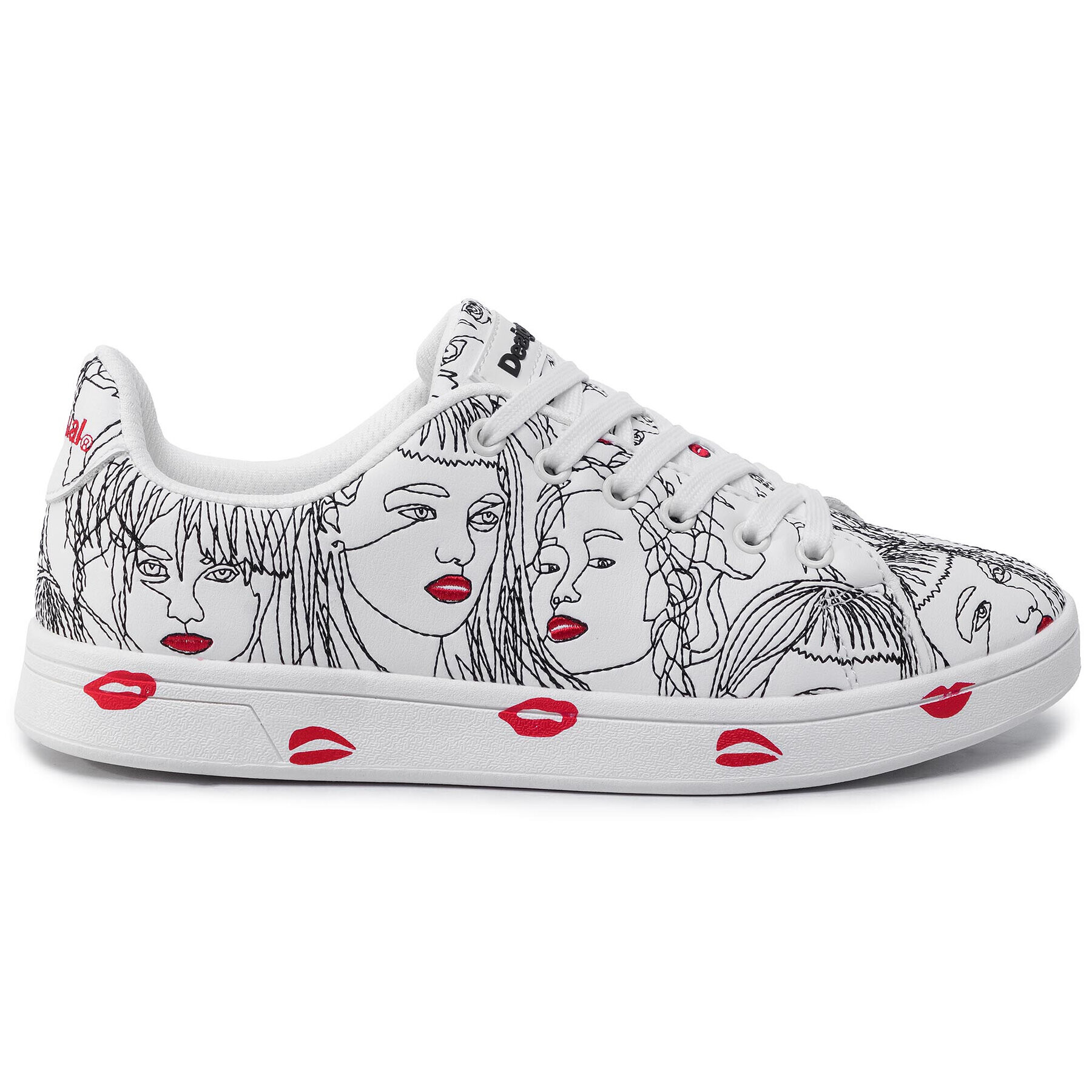 Desigual Сникърси Shoes Cosmic Caras 19WSKP01 Бял - Pepit.bg