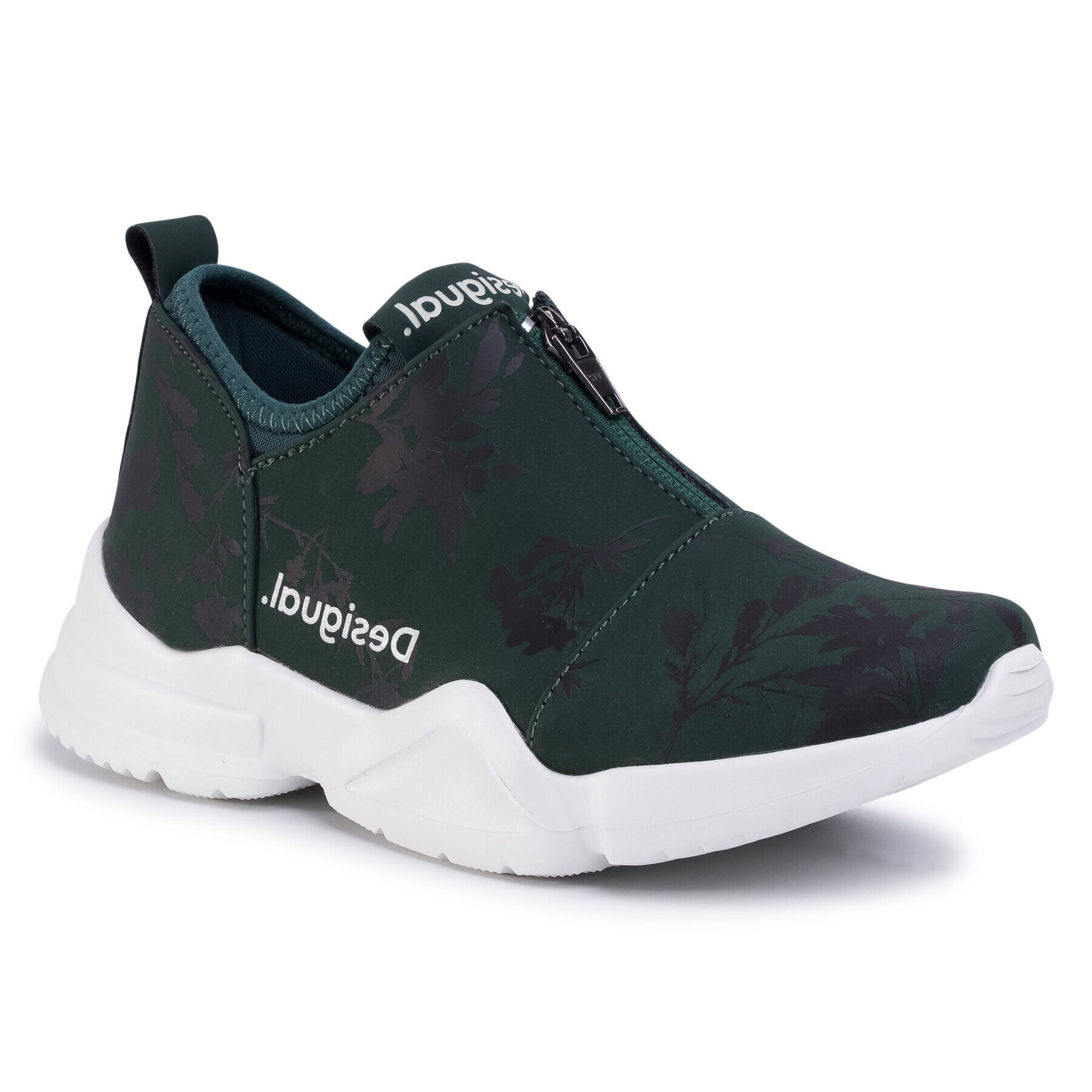 Desigual Сникърси Sneaker Zip Gardens 20SUKW04 Зелен - Pepit.bg