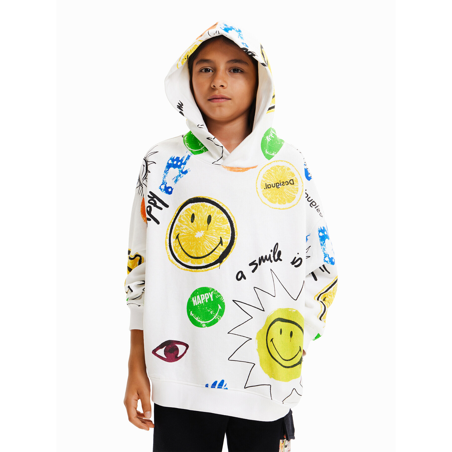 Desigual Суитшърт 23SBSK04 Бежов Regular Fit - Pepit.bg