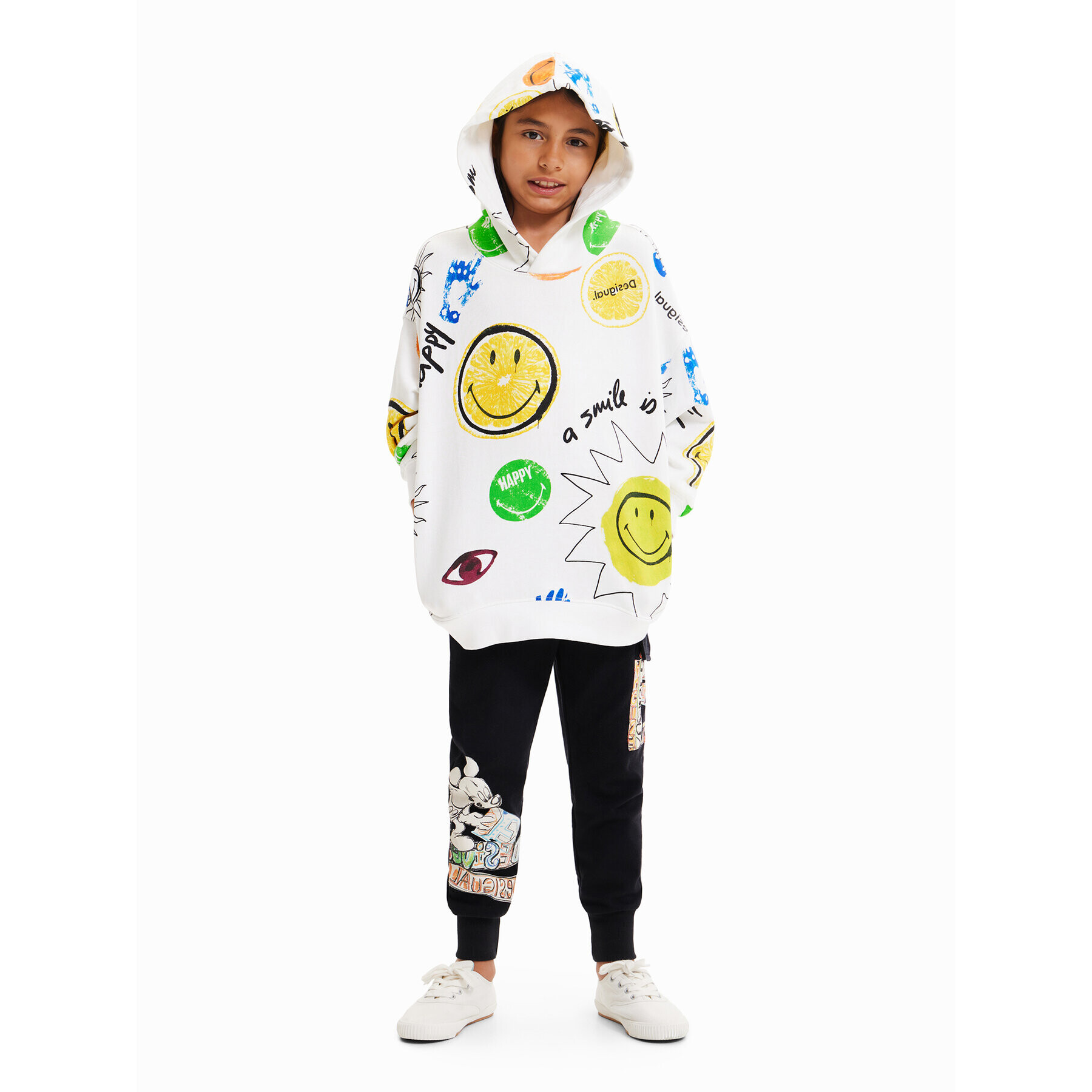 Desigual Суитшърт 23SBSK04 Бежов Regular Fit - Pepit.bg