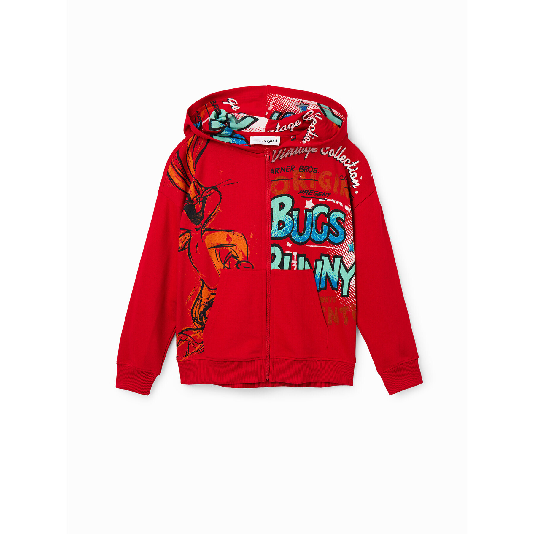 Desigual Суитшърт 23SBSK05 Червен Regular Fit - Pepit.bg