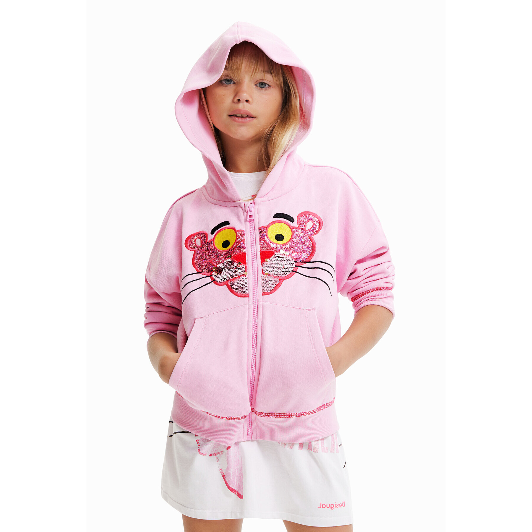 Desigual Суитшърт 23SGSK06 Розов Regular Fit - Pepit.bg