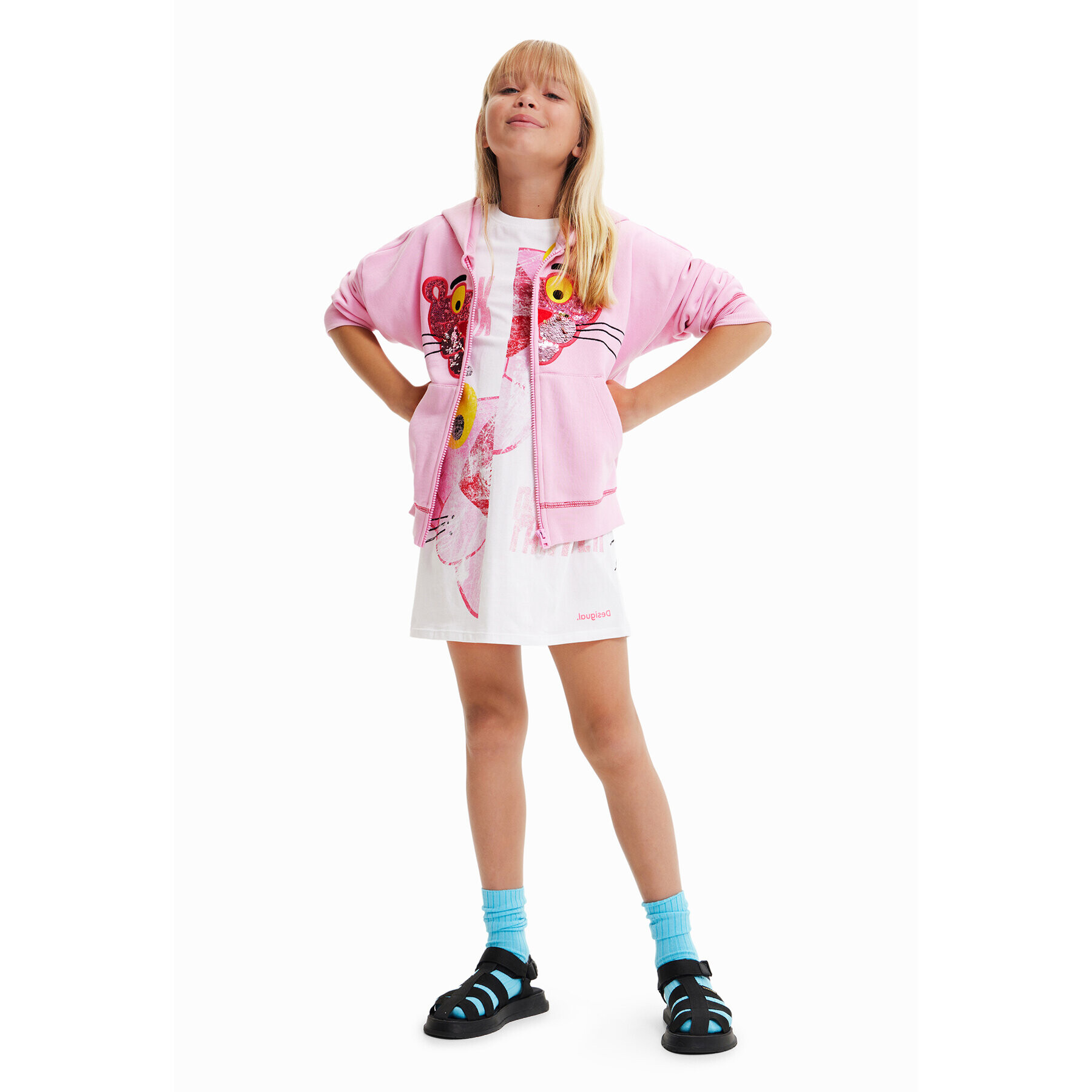 Desigual Суитшърт 23SGSK06 Розов Regular Fit - Pepit.bg