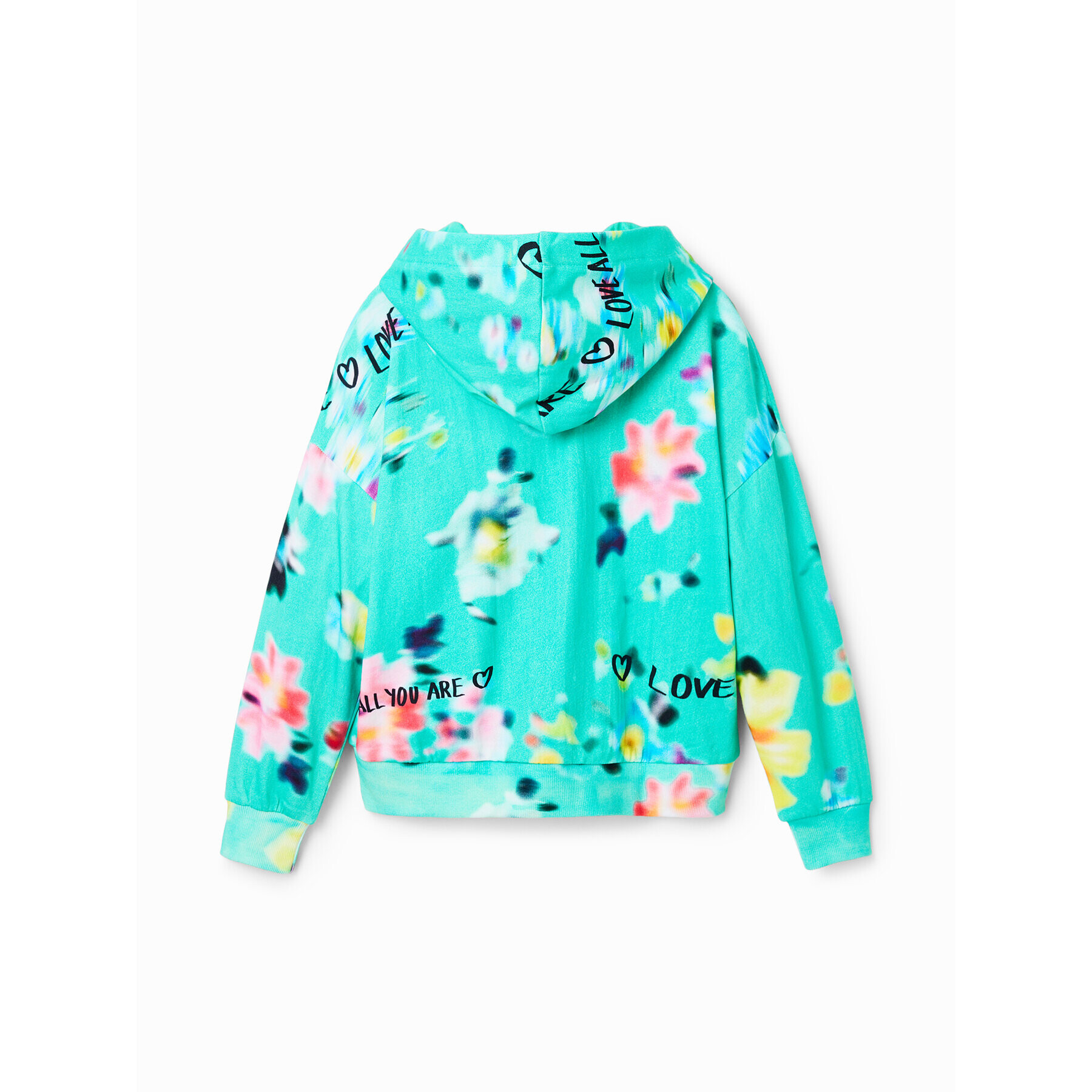 Desigual Суитшърт 23SGSK12 Зелен Oversize - Pepit.bg