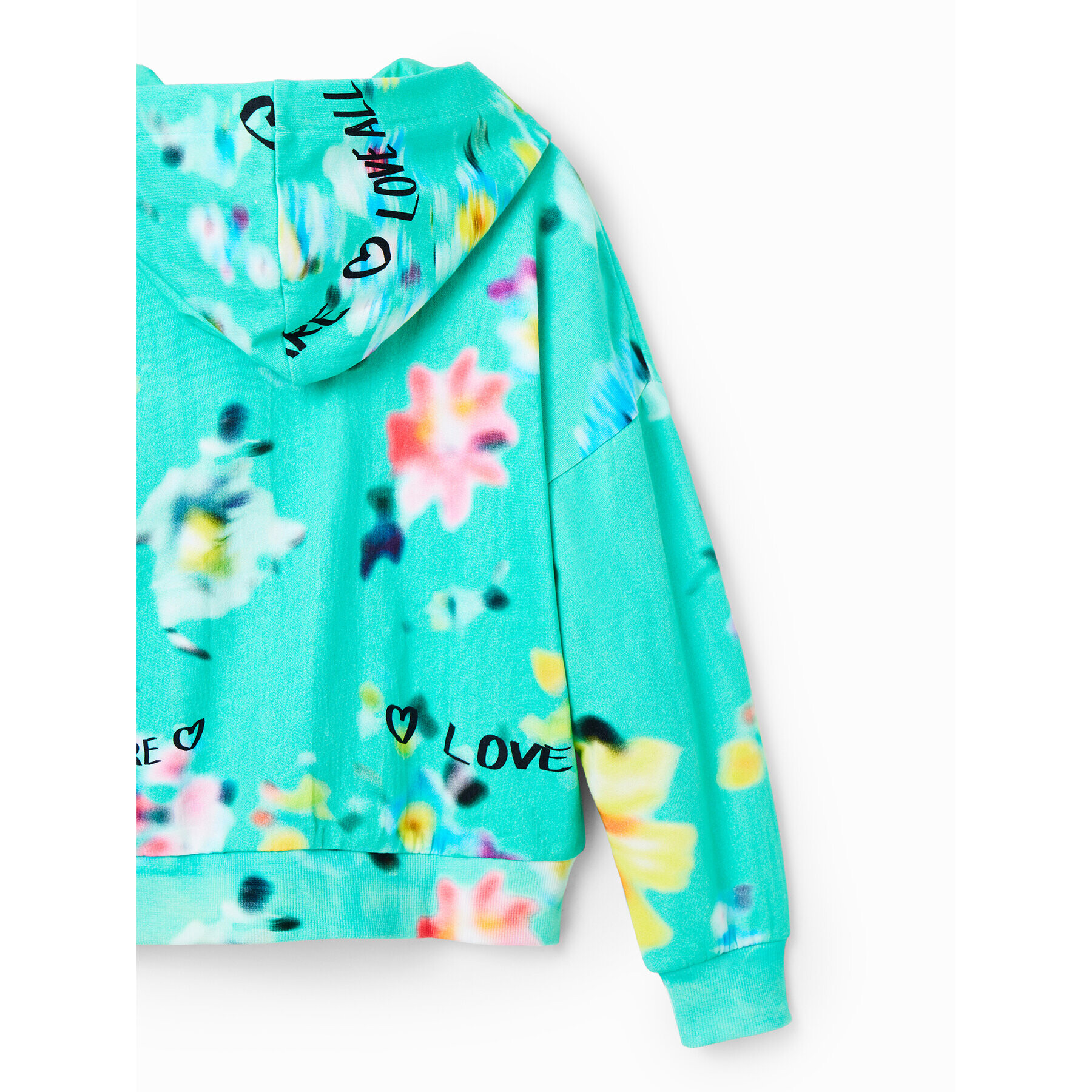 Desigual Суитшърт 23SGSK12 Зелен Oversize - Pepit.bg