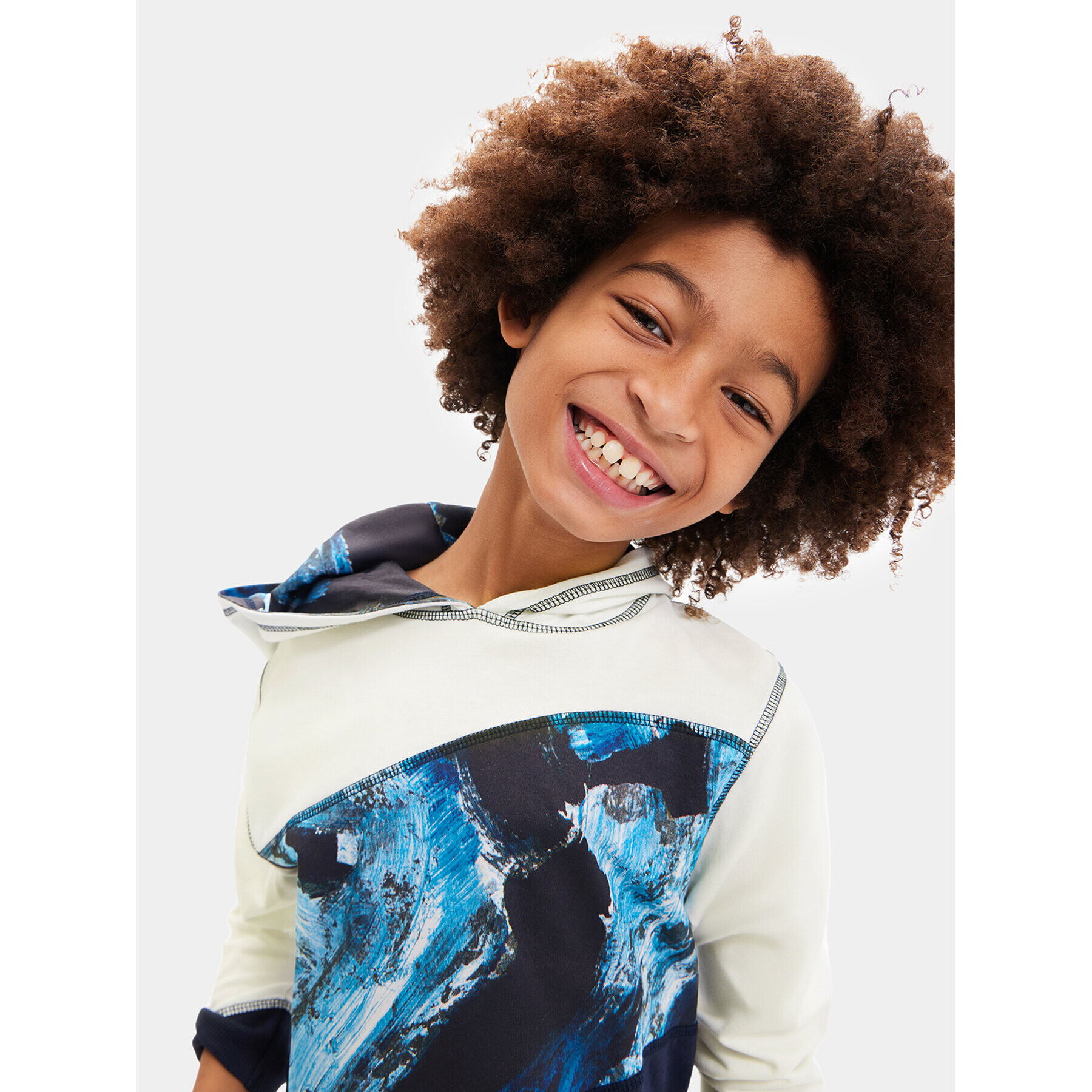 Desigual Суитшърт 23WBTK06 Екрю Regular Fit - Pepit.bg