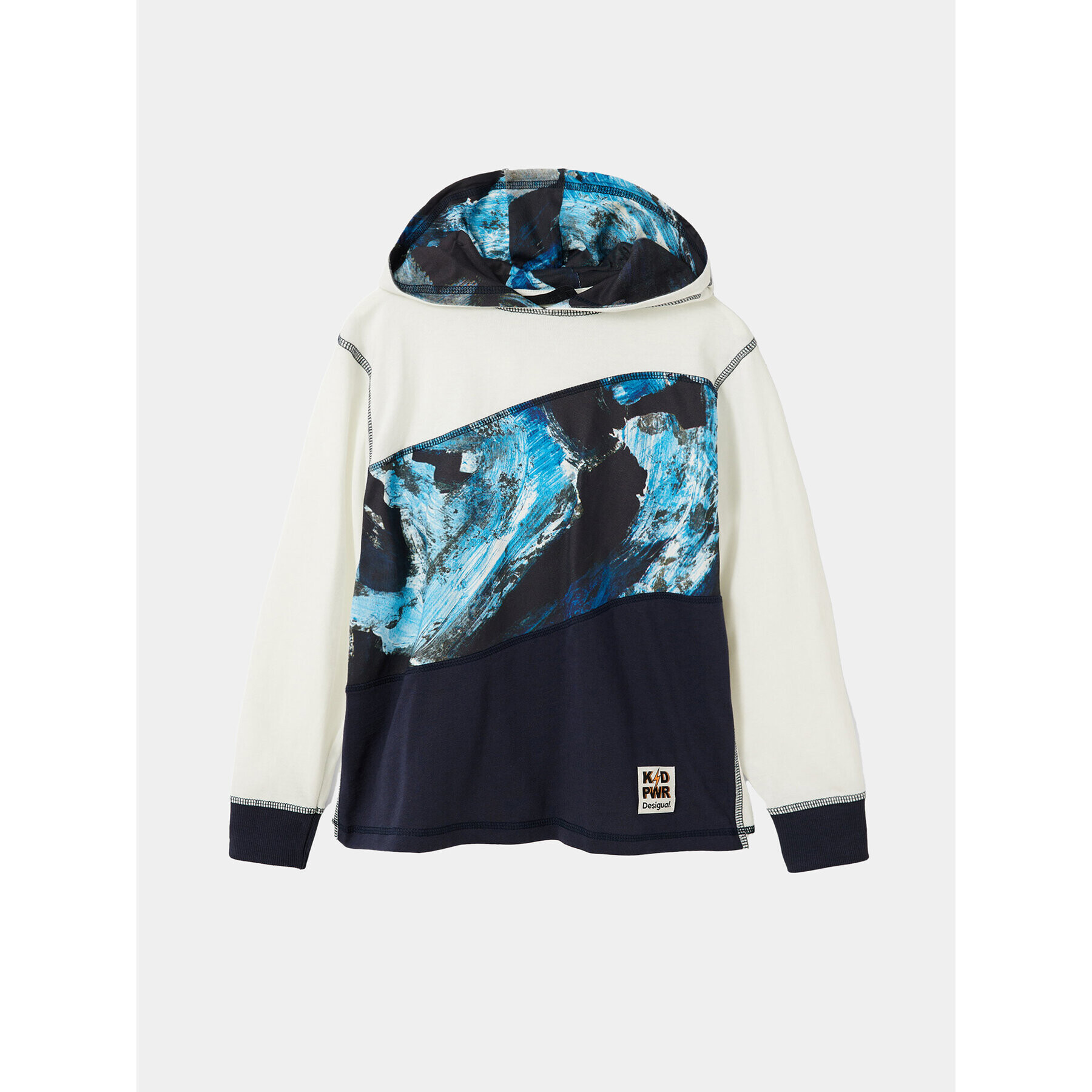 Desigual Суитшърт 23WBTK06 Екрю Regular Fit - Pepit.bg