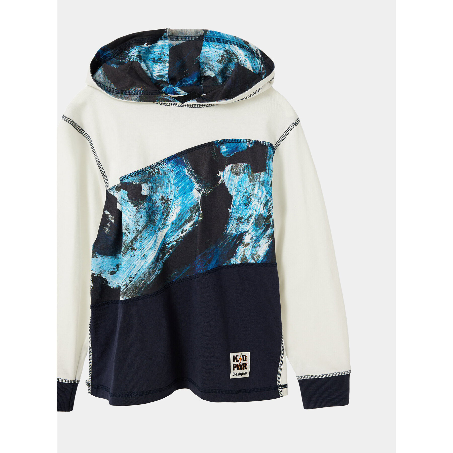 Desigual Суитшърт 23WBTK06 Екрю Regular Fit - Pepit.bg