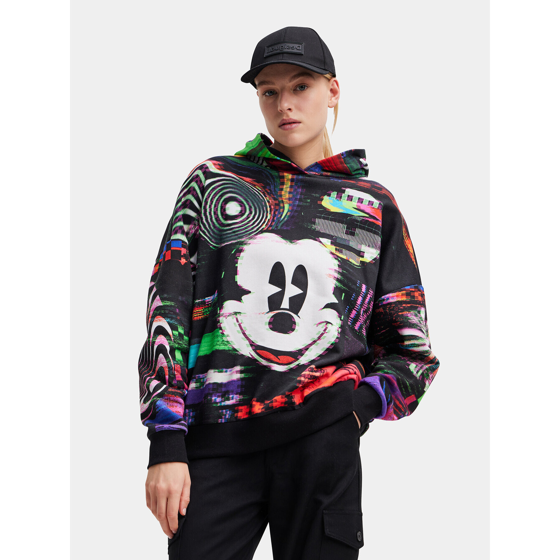 Desigual Суитшърт 23WWSK11 Черен Oversize - Pepit.bg