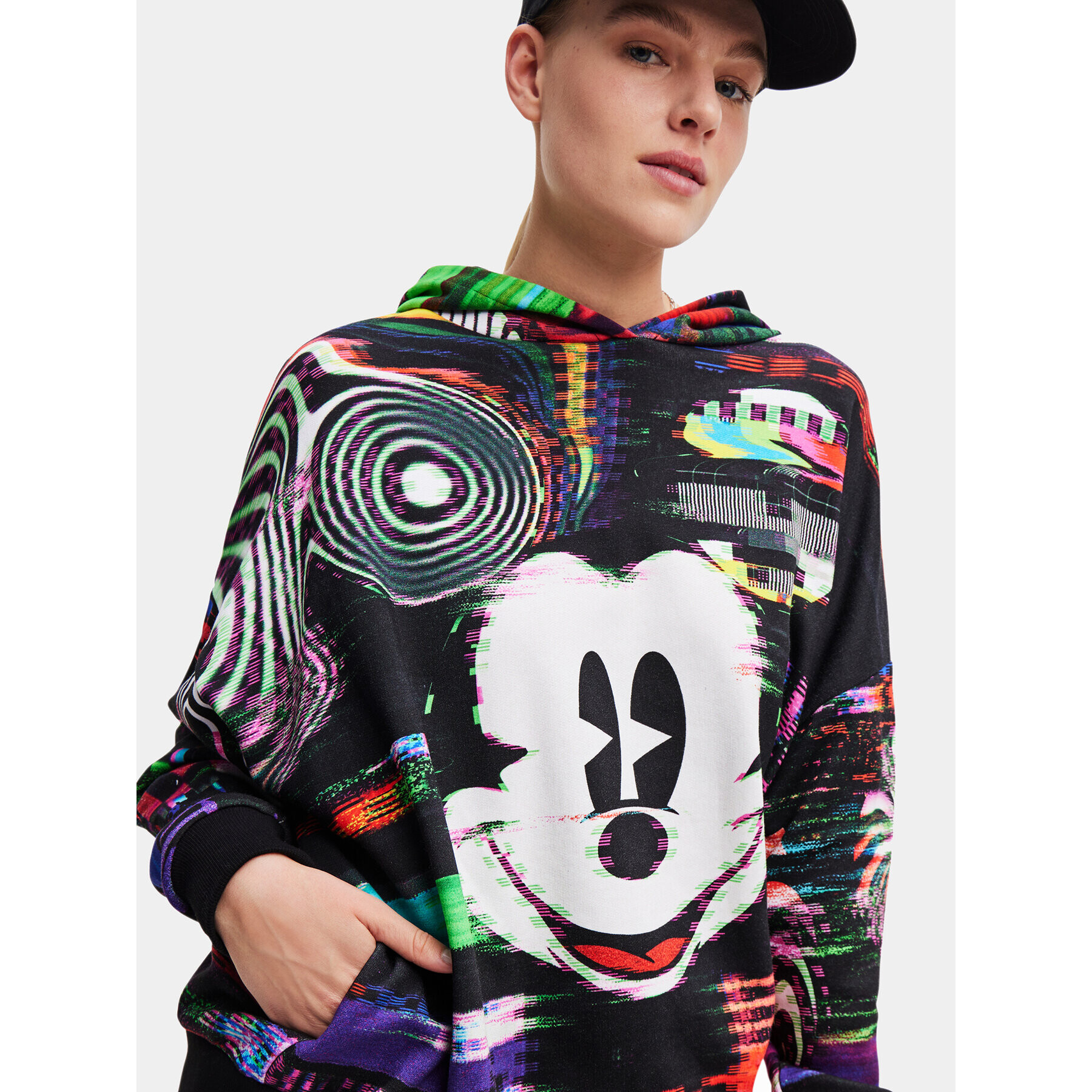 Desigual Суитшърт 23WWSK11 Черен Oversize - Pepit.bg