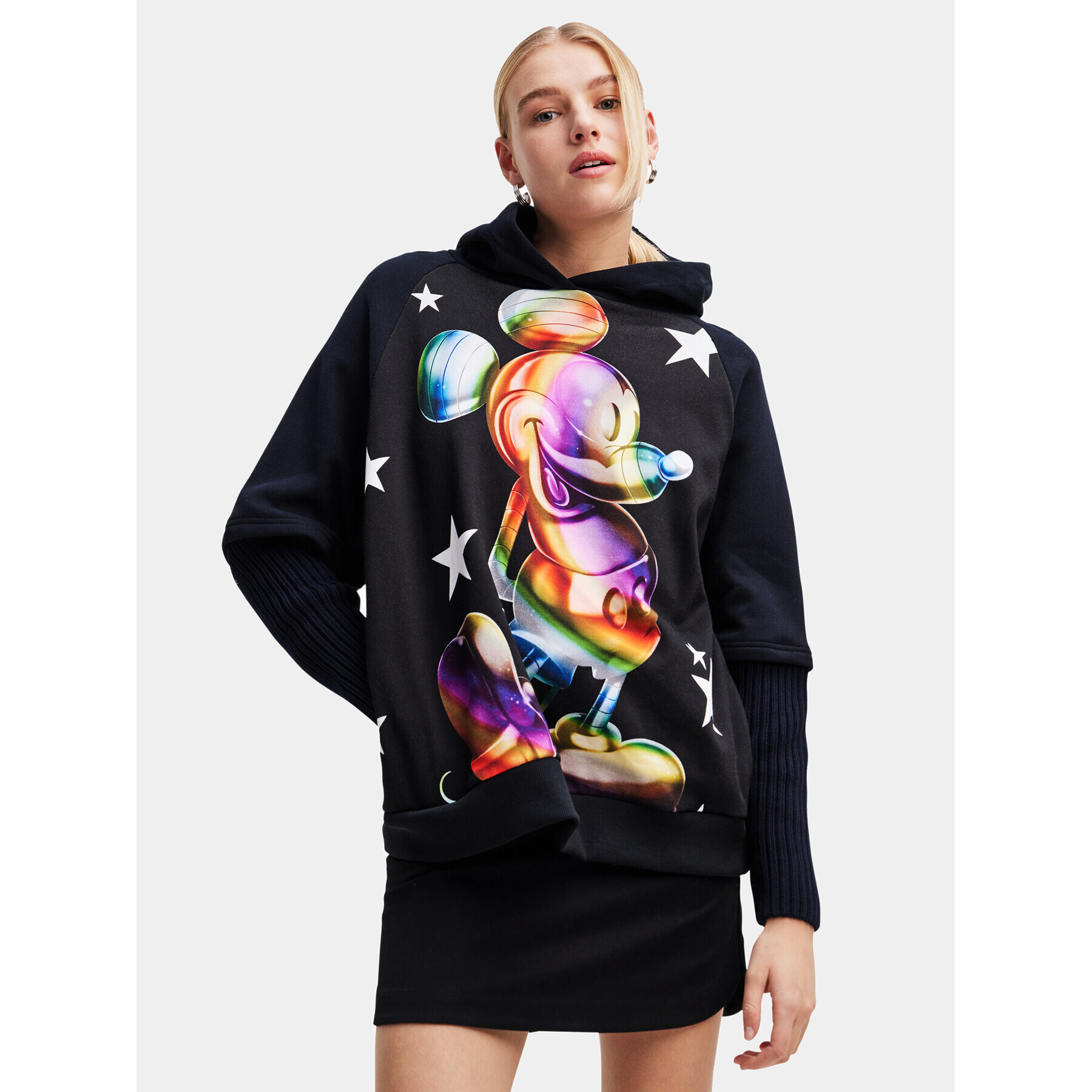 Desigual Суитшърт 23WWSK48 Черен Oversize - Pepit.bg