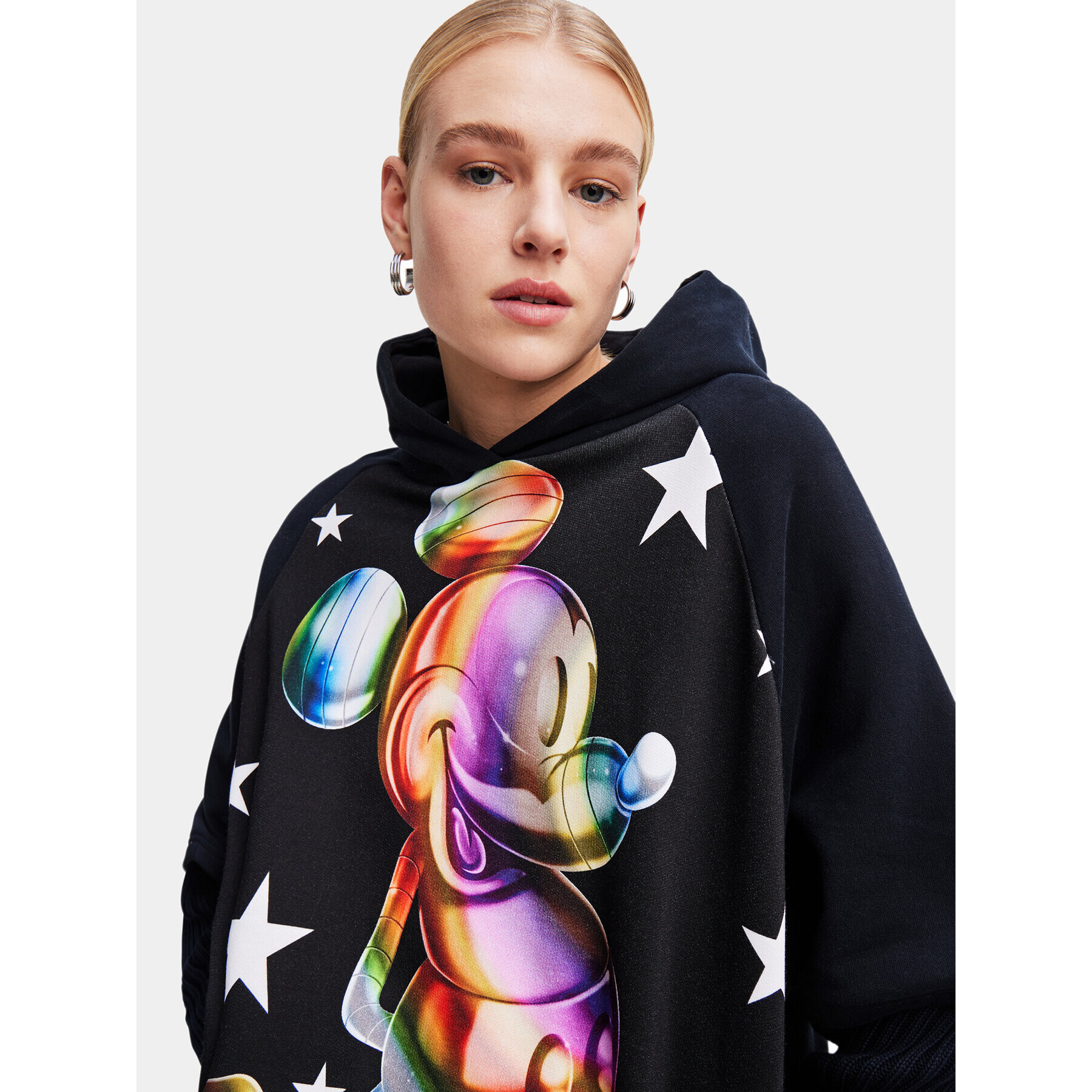 Desigual Суитшърт 23WWSK48 Черен Oversize - Pepit.bg