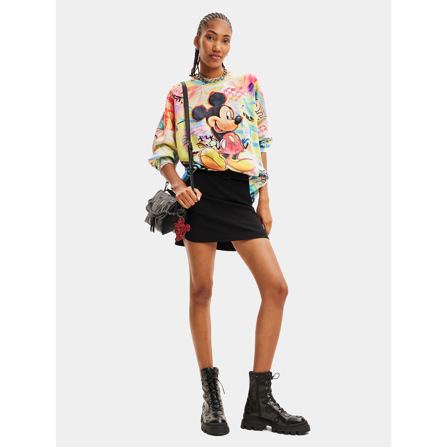 Desigual Суитшърт 23WWSK59 Цветен Oversize - Pepit.bg