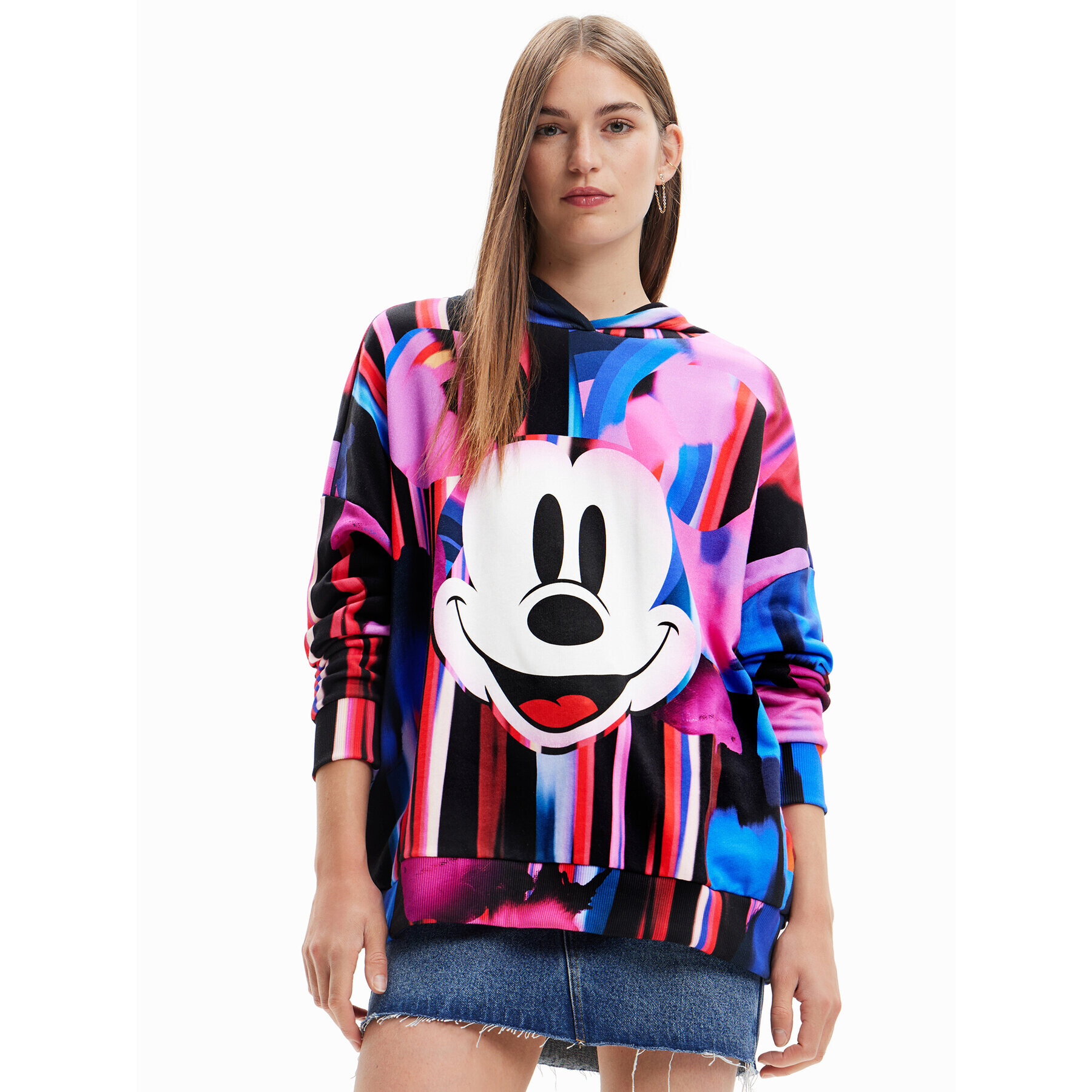 Desigual Суитшърт DISNEY Arty 23SWSK59 Цветен Oversize - Pepit.bg