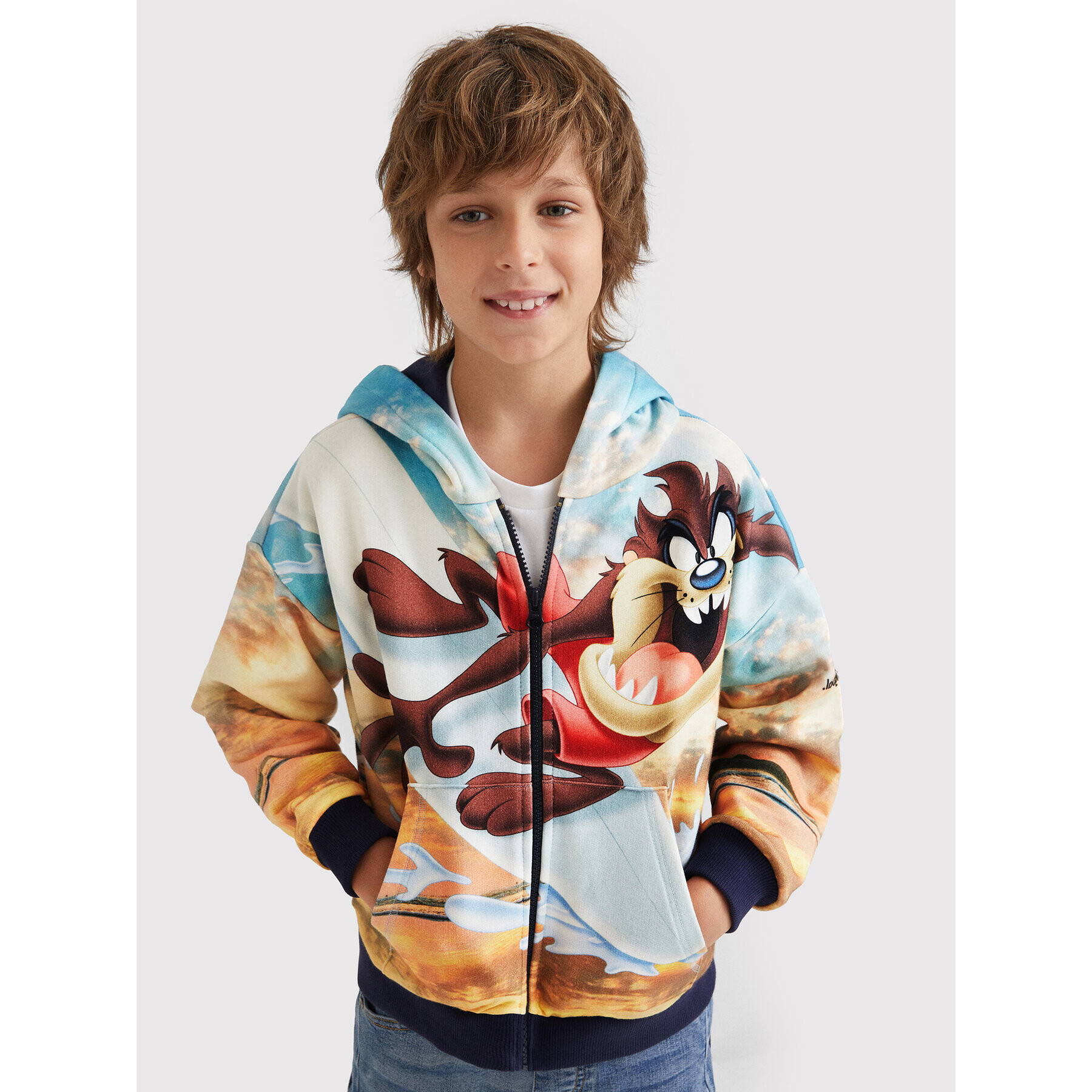 Desigual Суитшърт LOONEY TUNES Hercules 22SBSK07 Цветен Regular Fit - Pepit.bg