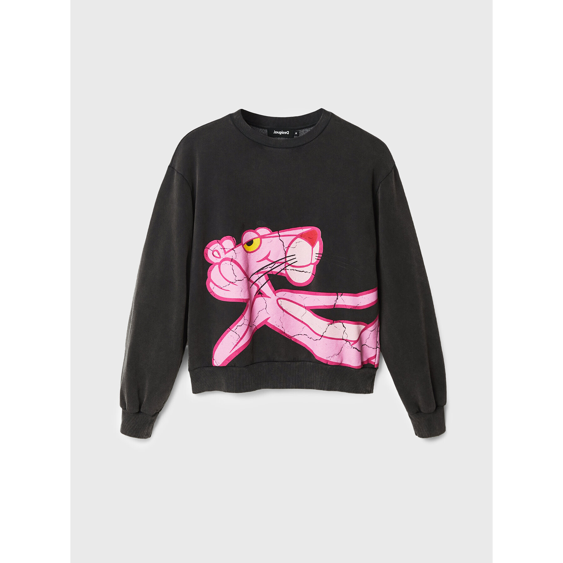 Desigual Суитшърт PINK PANTHER 22WWSK45 Сив Regular Fit - Pepit.bg