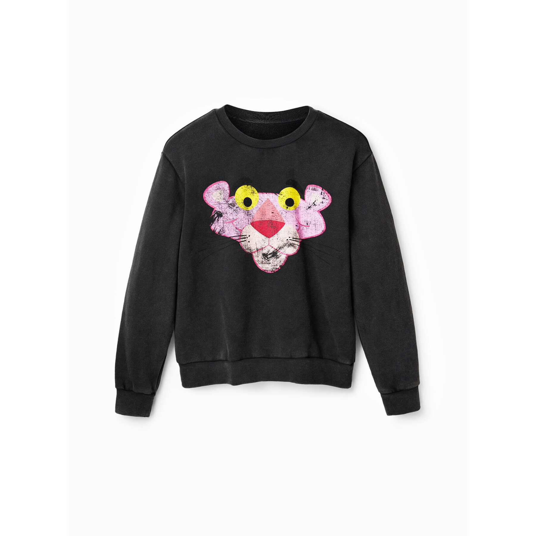 Desigual Суитшърт PINK PANTHER 23SWSK40 Сив Regular Fit - Pepit.bg