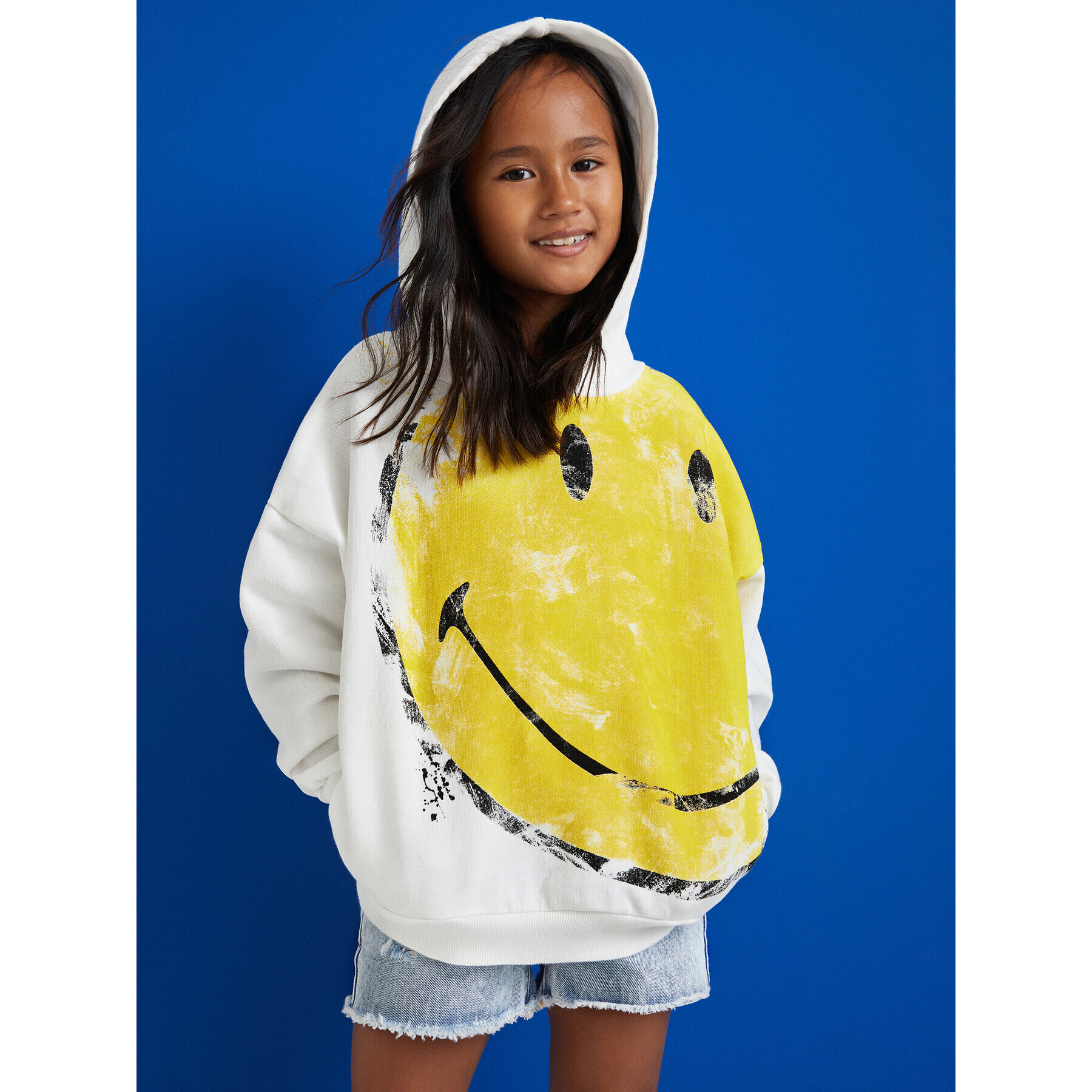 Desigual Суитшърт SMILEY Hercules 22SGSK10 Бежов Regular Fit - Pepit.bg