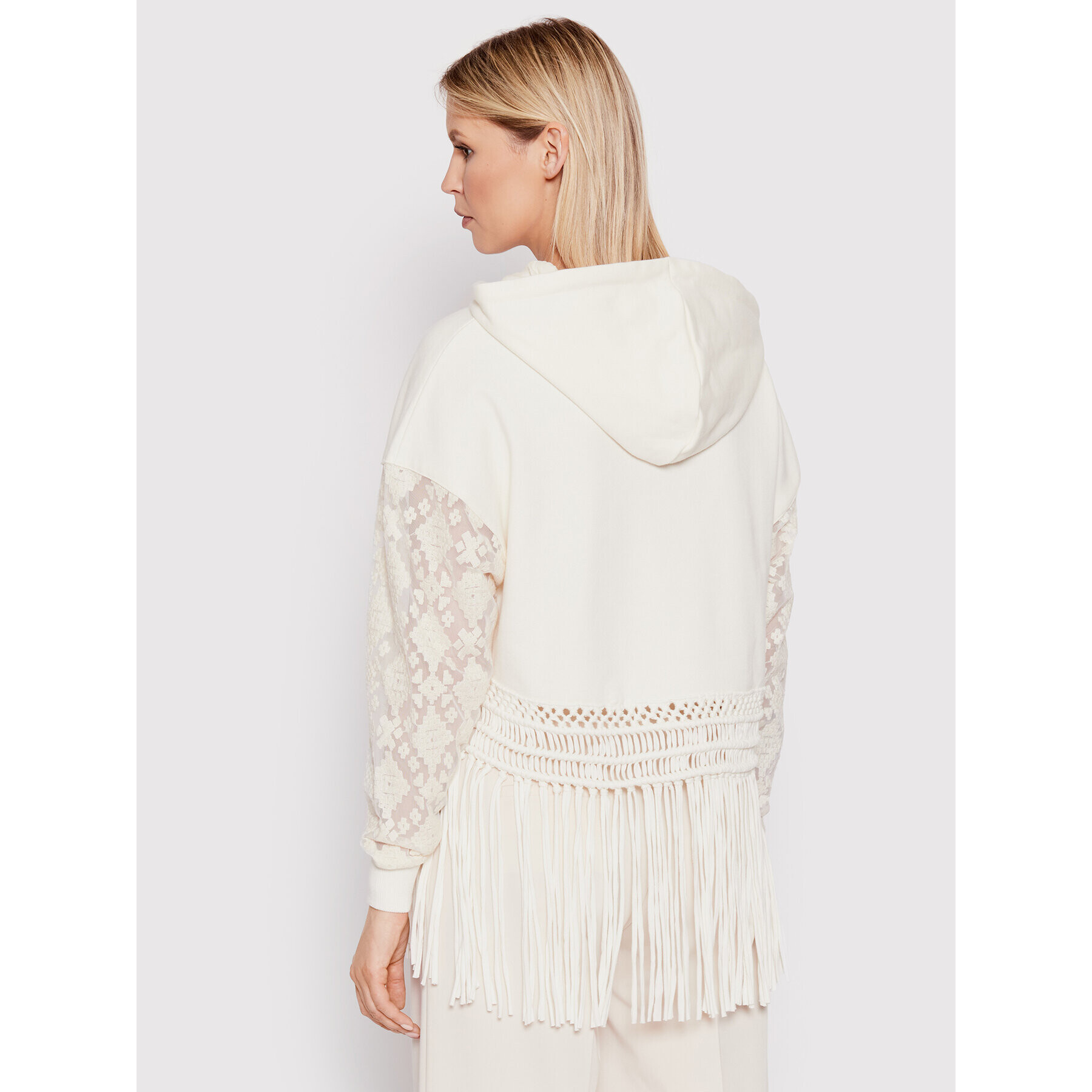 Desigual Суитшърт Tulum 22SWSK03 Бежов Oversize - Pepit.bg