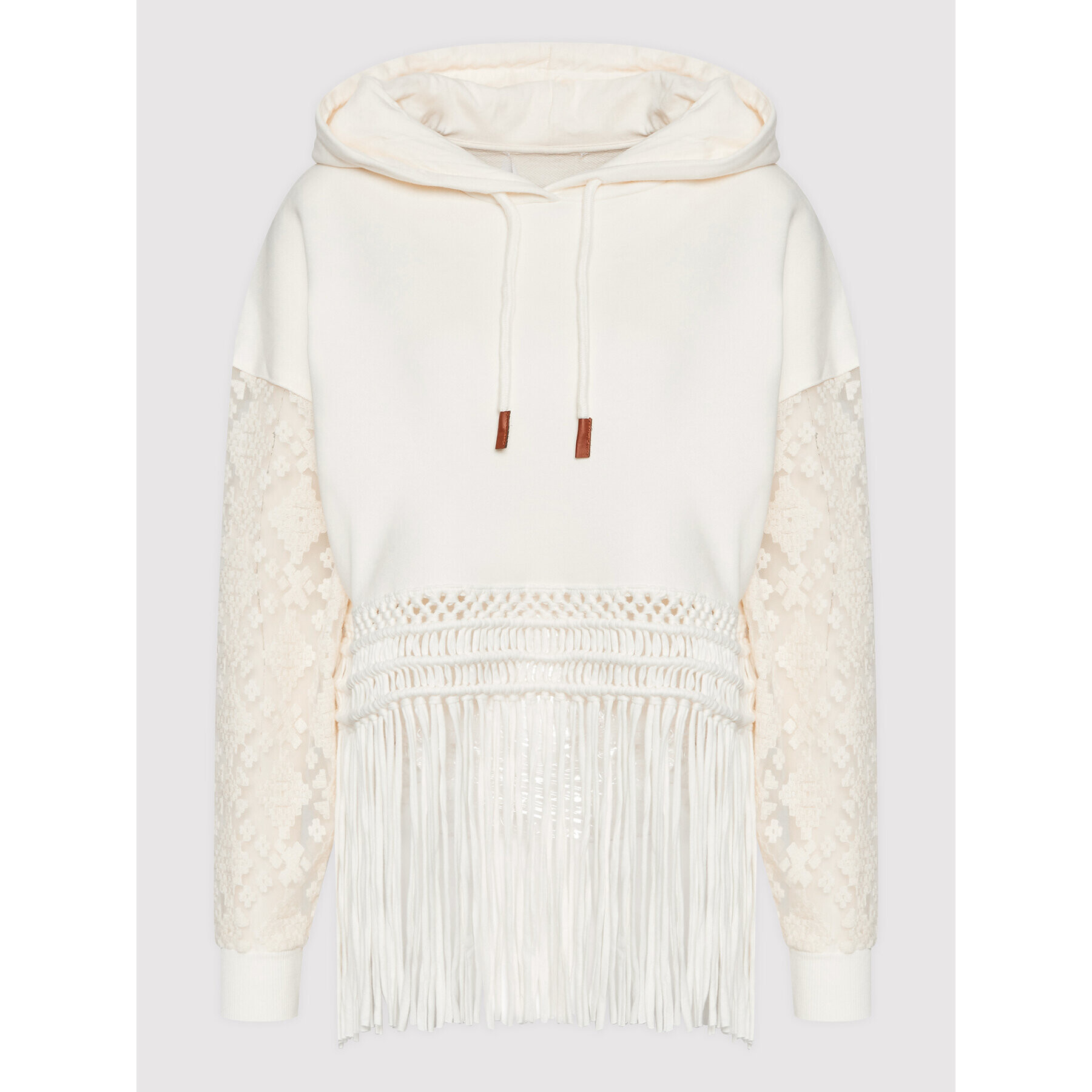 Desigual Суитшърт Tulum 22SWSK03 Бежов Oversize - Pepit.bg