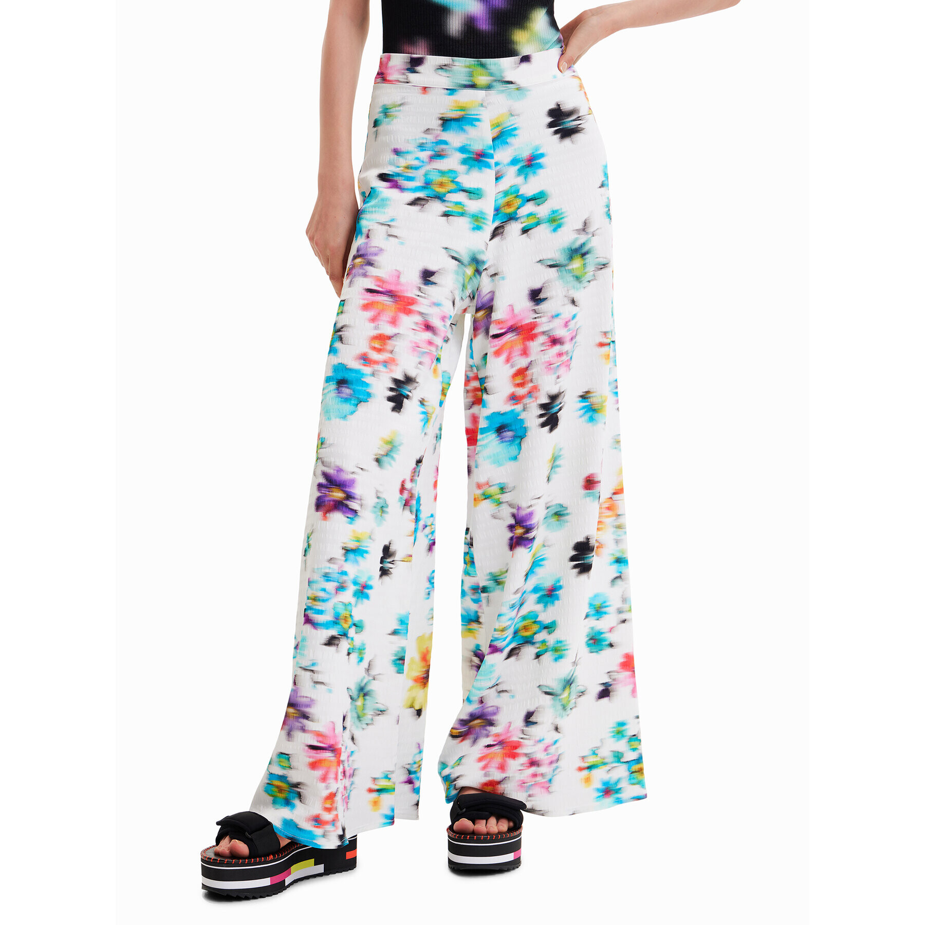 Desigual Текстилни панталони 23SWPW11 Цветен Regular Fit - Pepit.bg